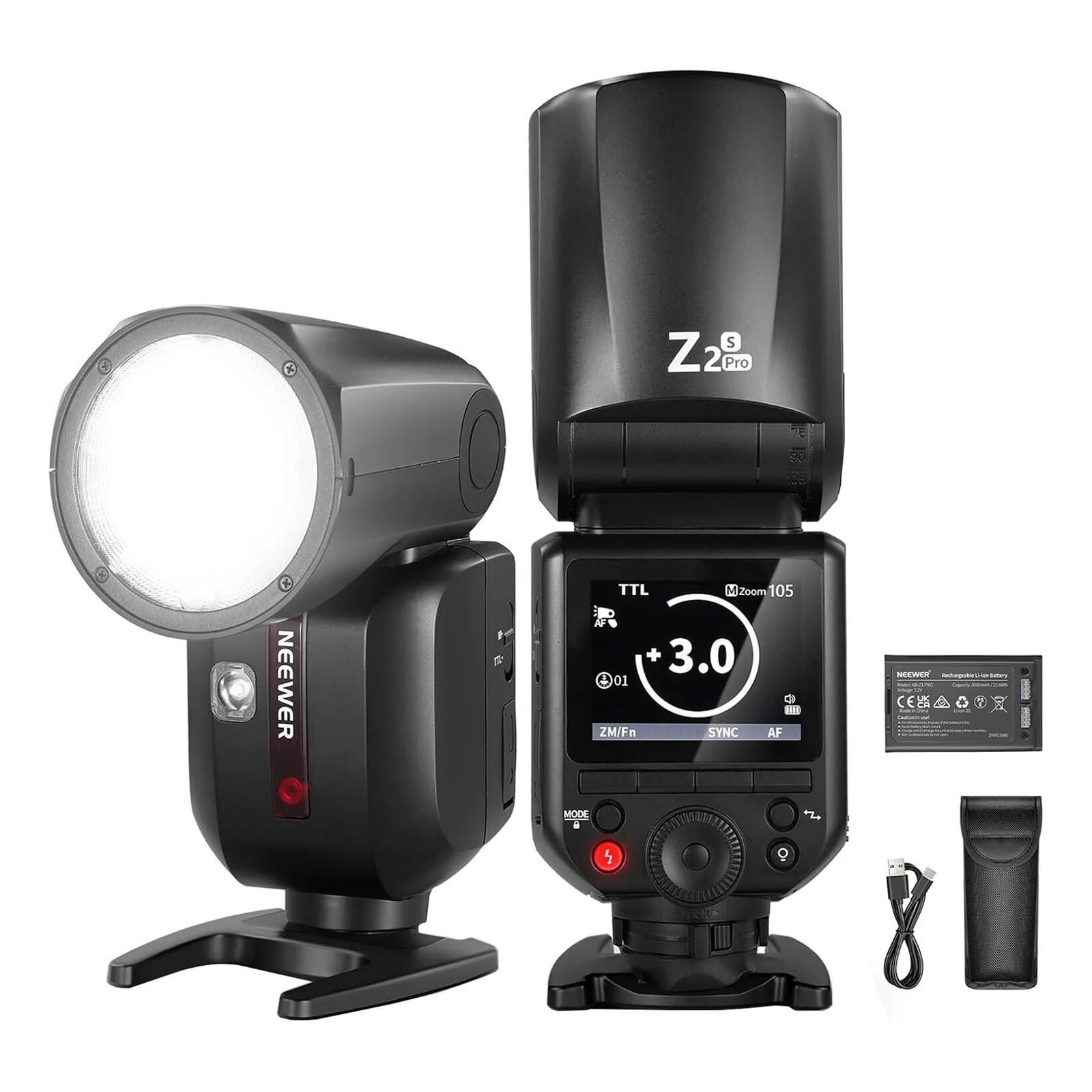 Вспышка Neewer Z2PRO-S, 3000 мАч, совместимость с Godox