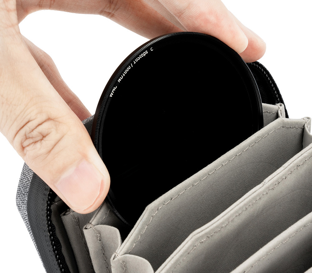 Чехол для светофильтров JJC FP-S10, 10 фильтров до 67 мм, серый