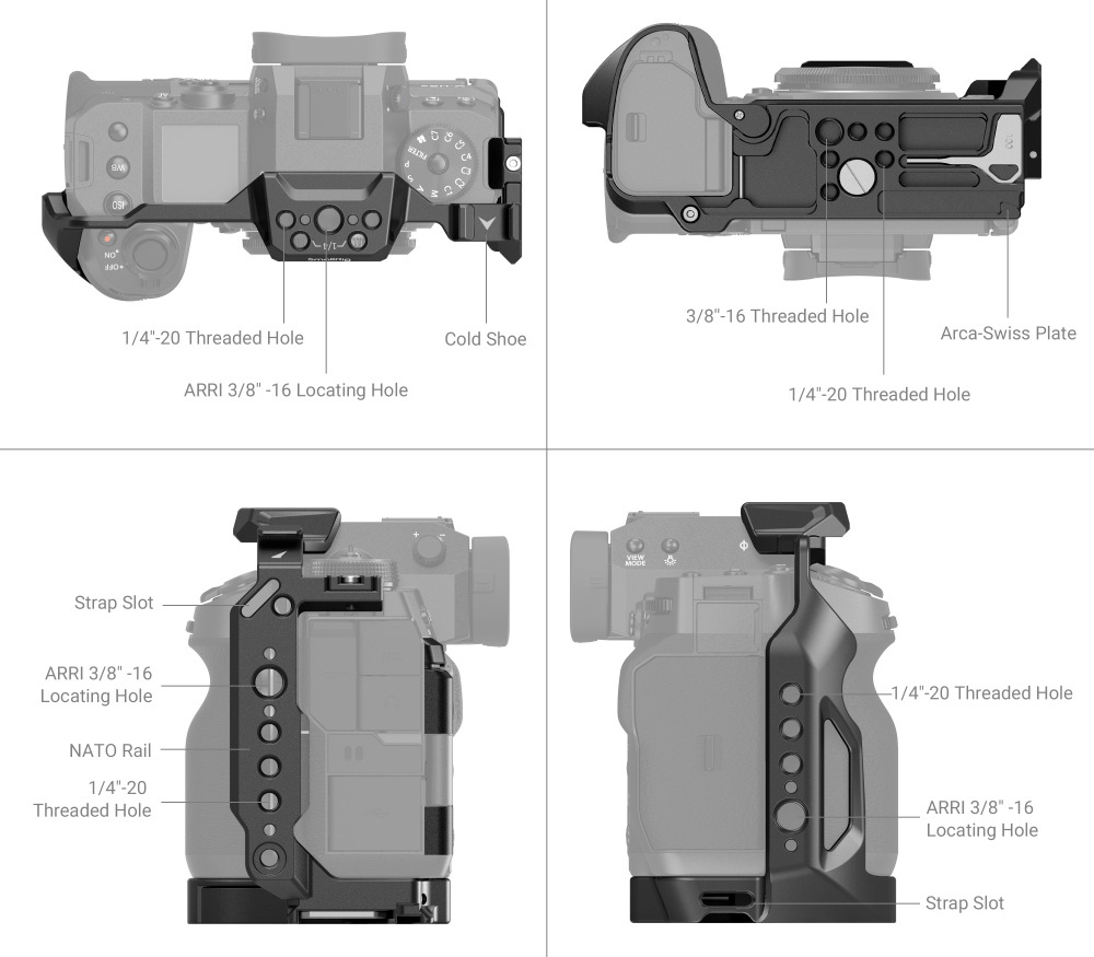 Клетка SmallRig 3934 для Fujifilm X-H2 / X-H2S