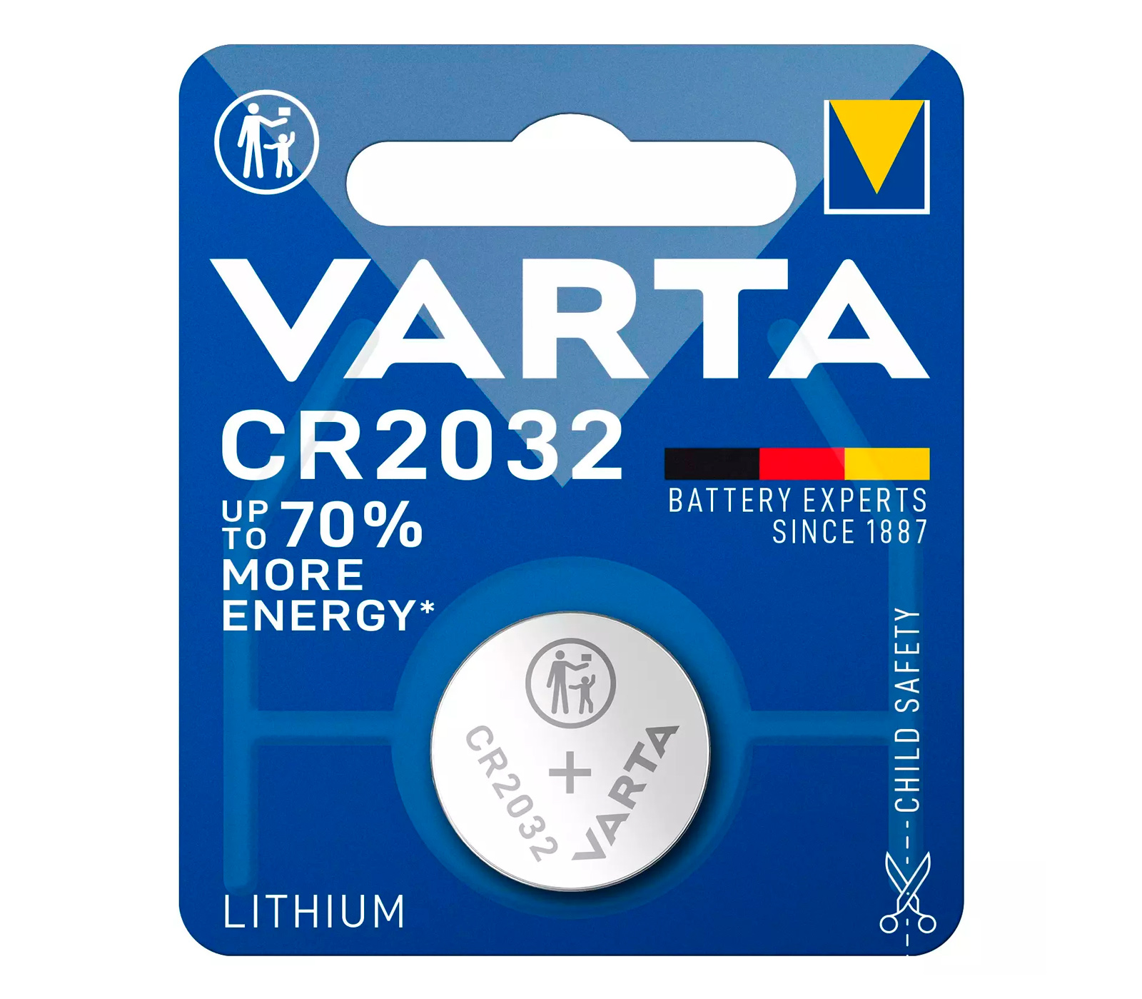Батарейка Varta CR2032 Lithium 3V, 1 шт.