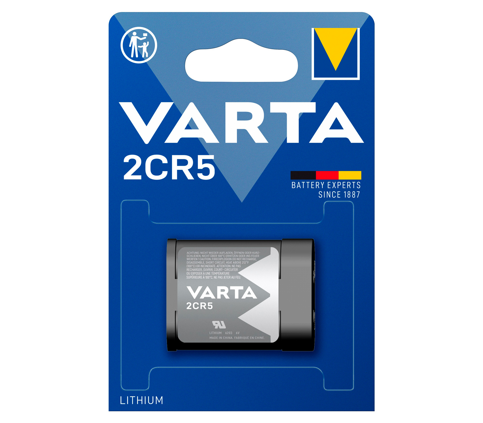 Батарейка Varta 2CR5 Lithium, 1 шт.