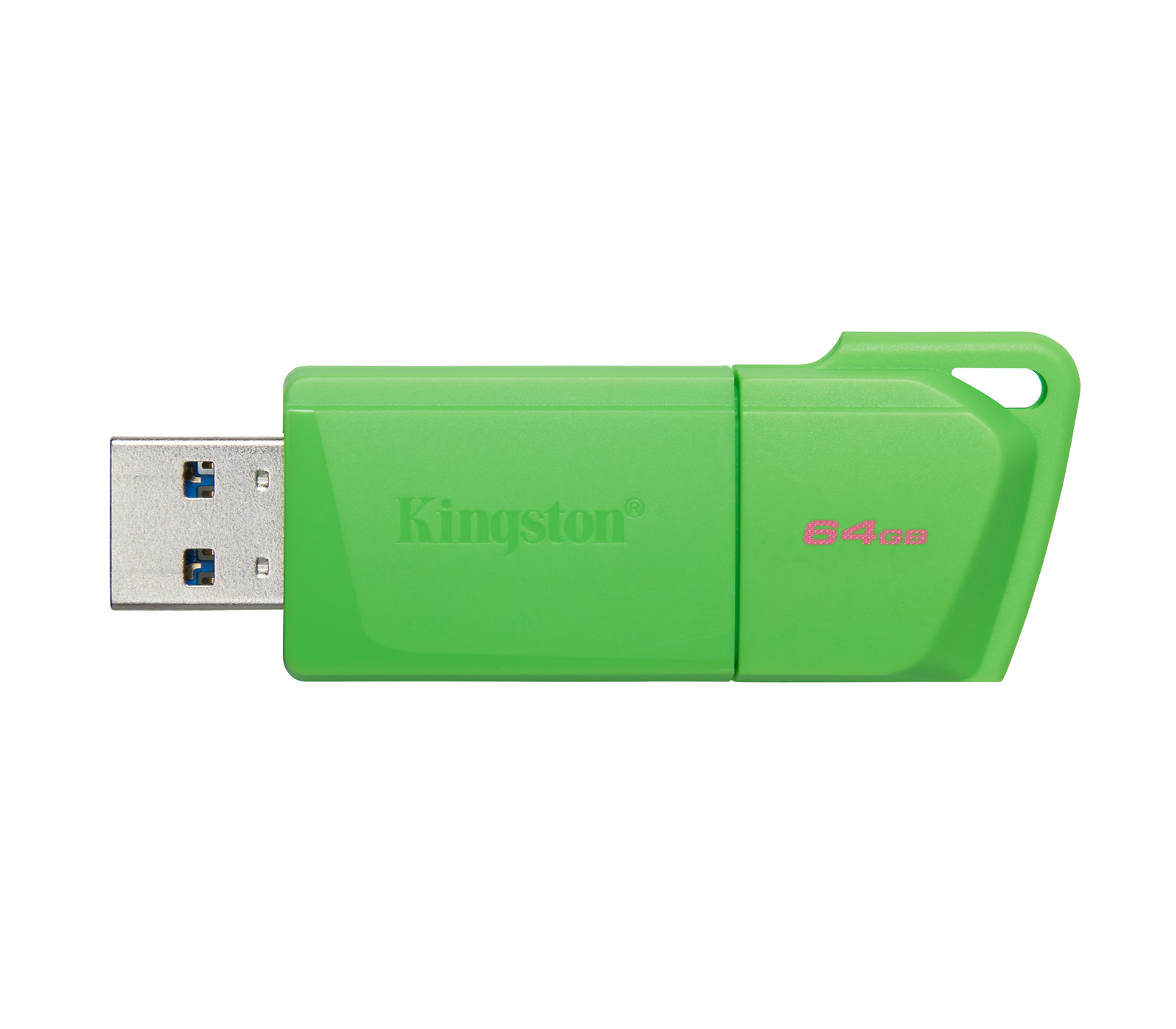 Накопитель Kingston USB3.2 Flash 64GB DataTraveler Exodia M - Neon, зелёный