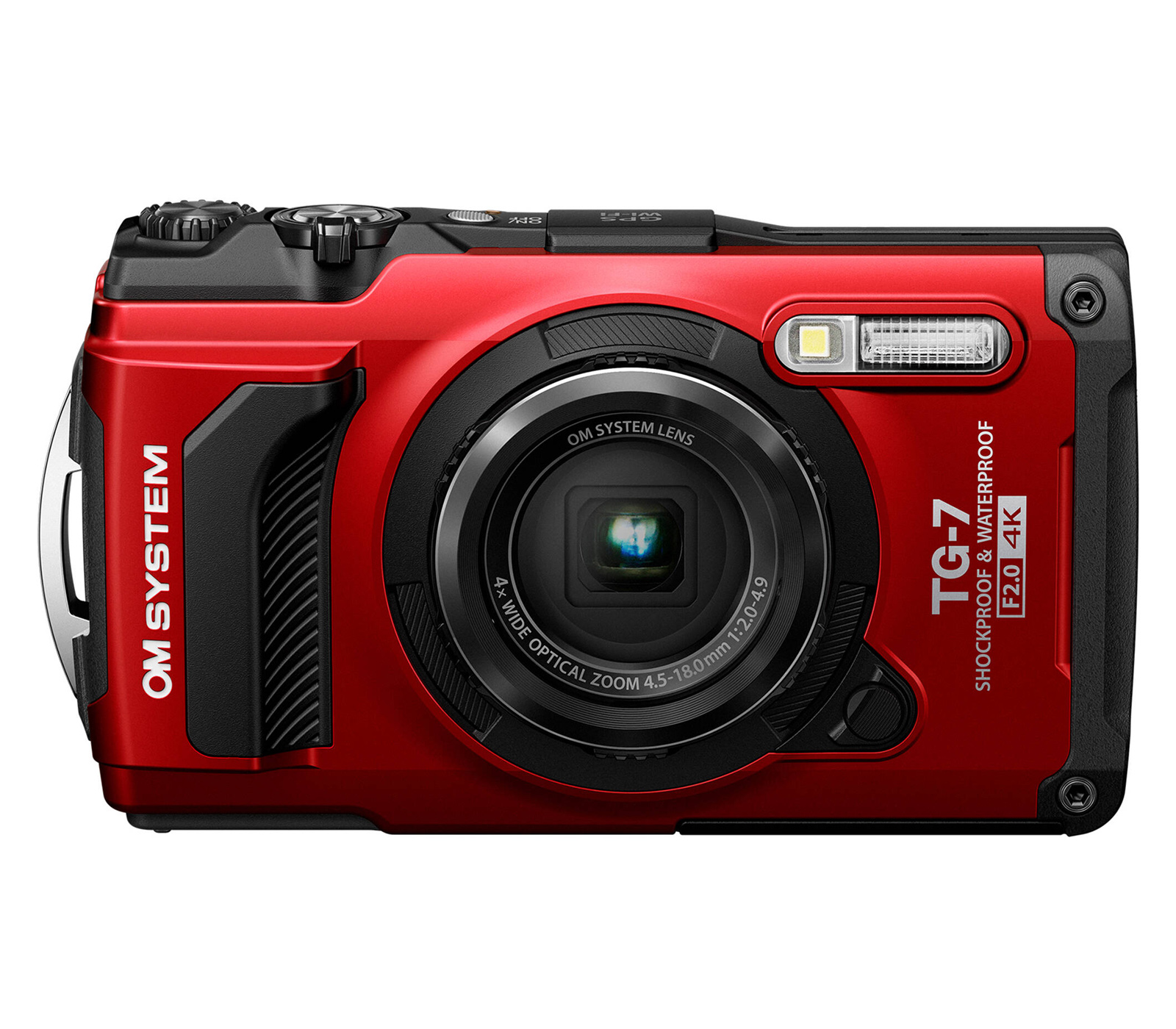 Компактный фотоаппарат OM System Tough TG-7, красный