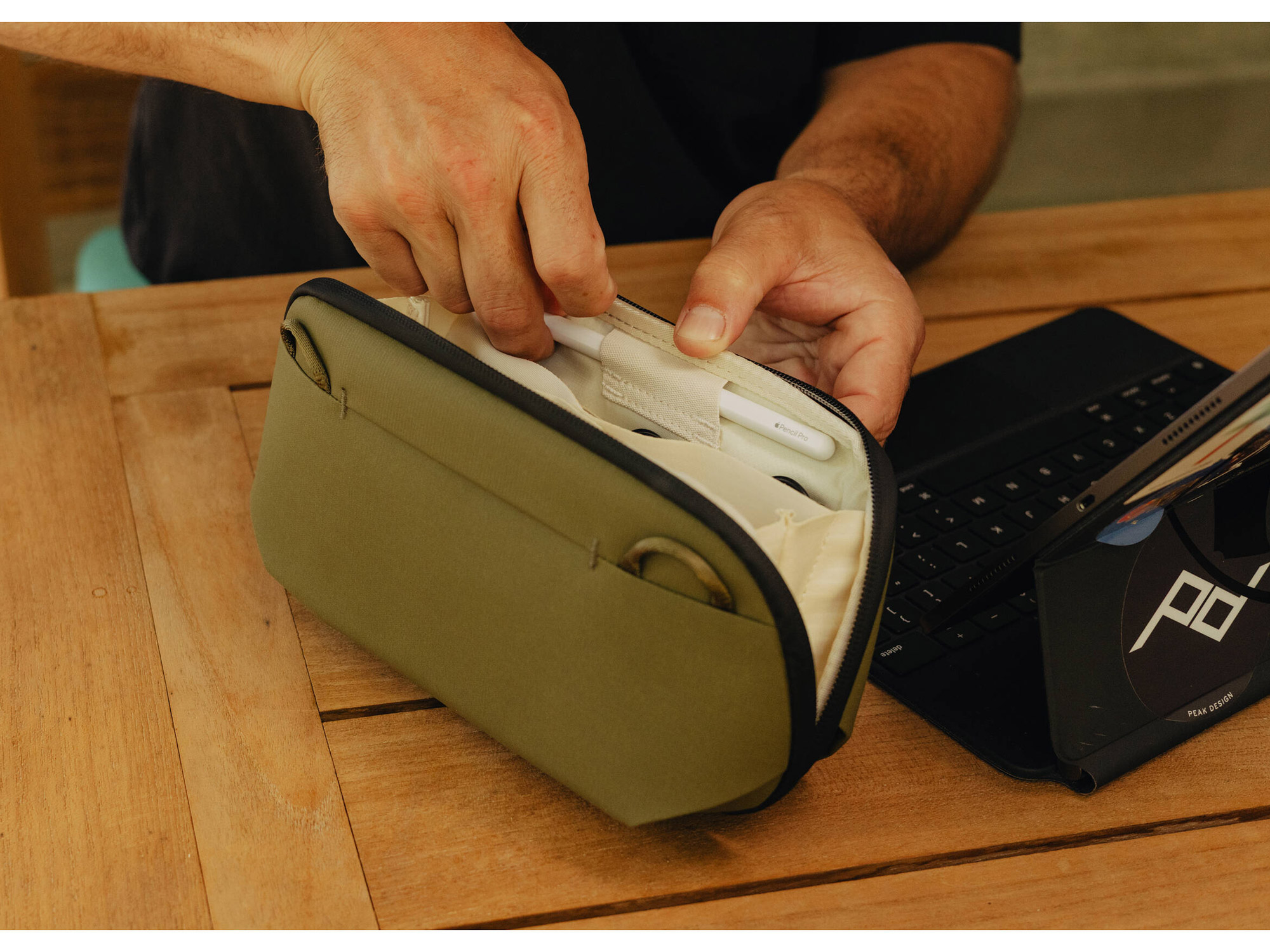 Чехол Peak Design Tech Pouch Small, для аксессуаров, цвет Kelp, оливковый