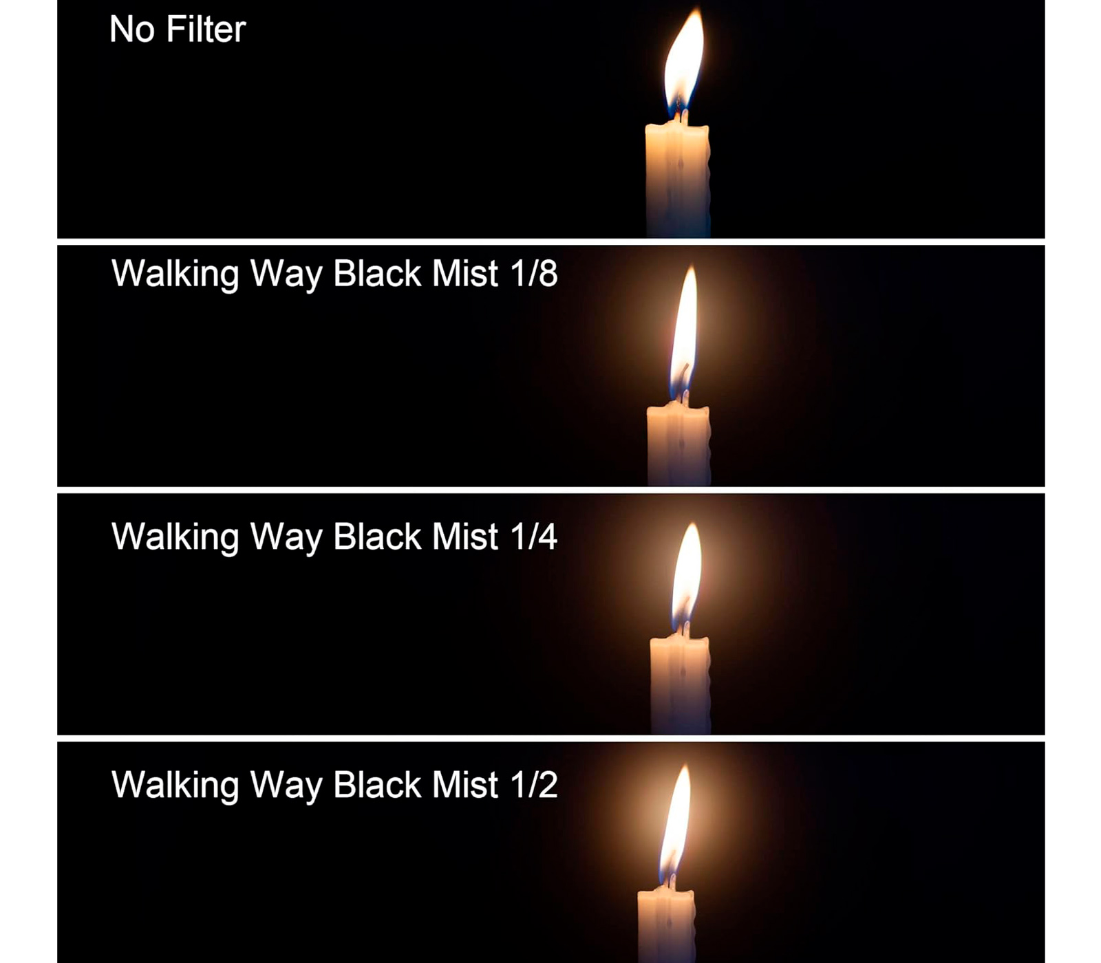 Светофильтр Walking Way Black Mist 1/2 82mm