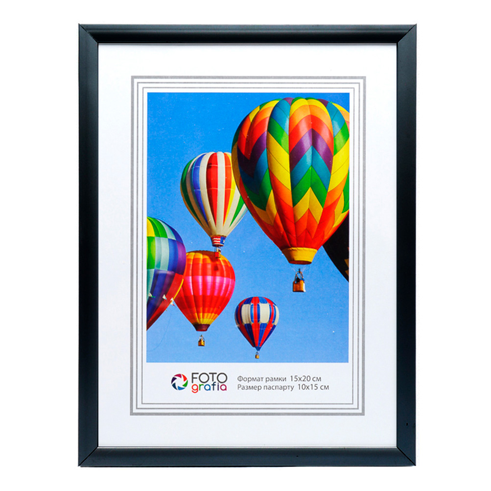 Фоторамка Fotografia 15х20 см, алюминий, черная (FFAL-8103)