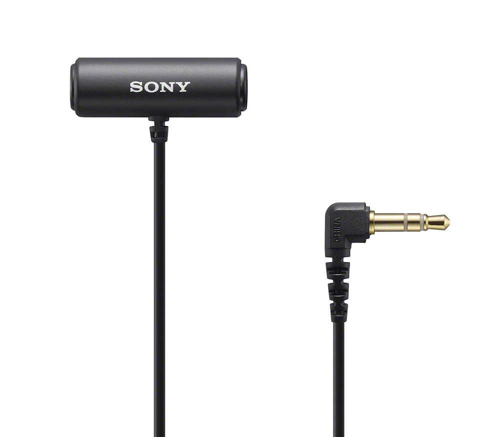 Микрофон Sony ECM-LV1, петличный, стерео, 3.5 мм (уцененный)