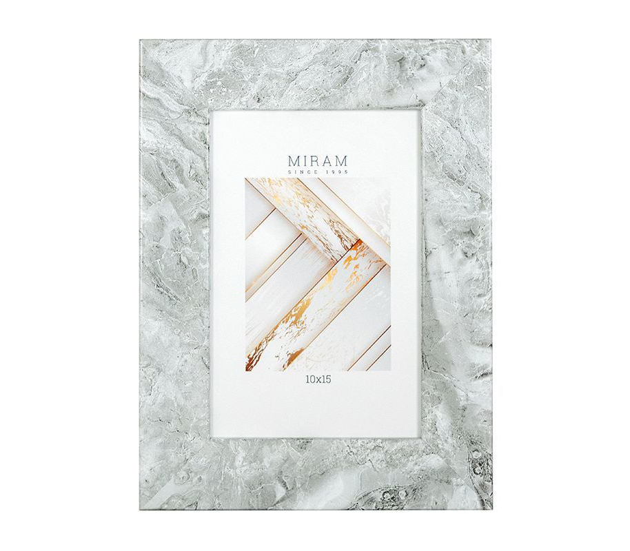 Фоторамка Мирам 10х15 см, серый мрамор (651685-4)