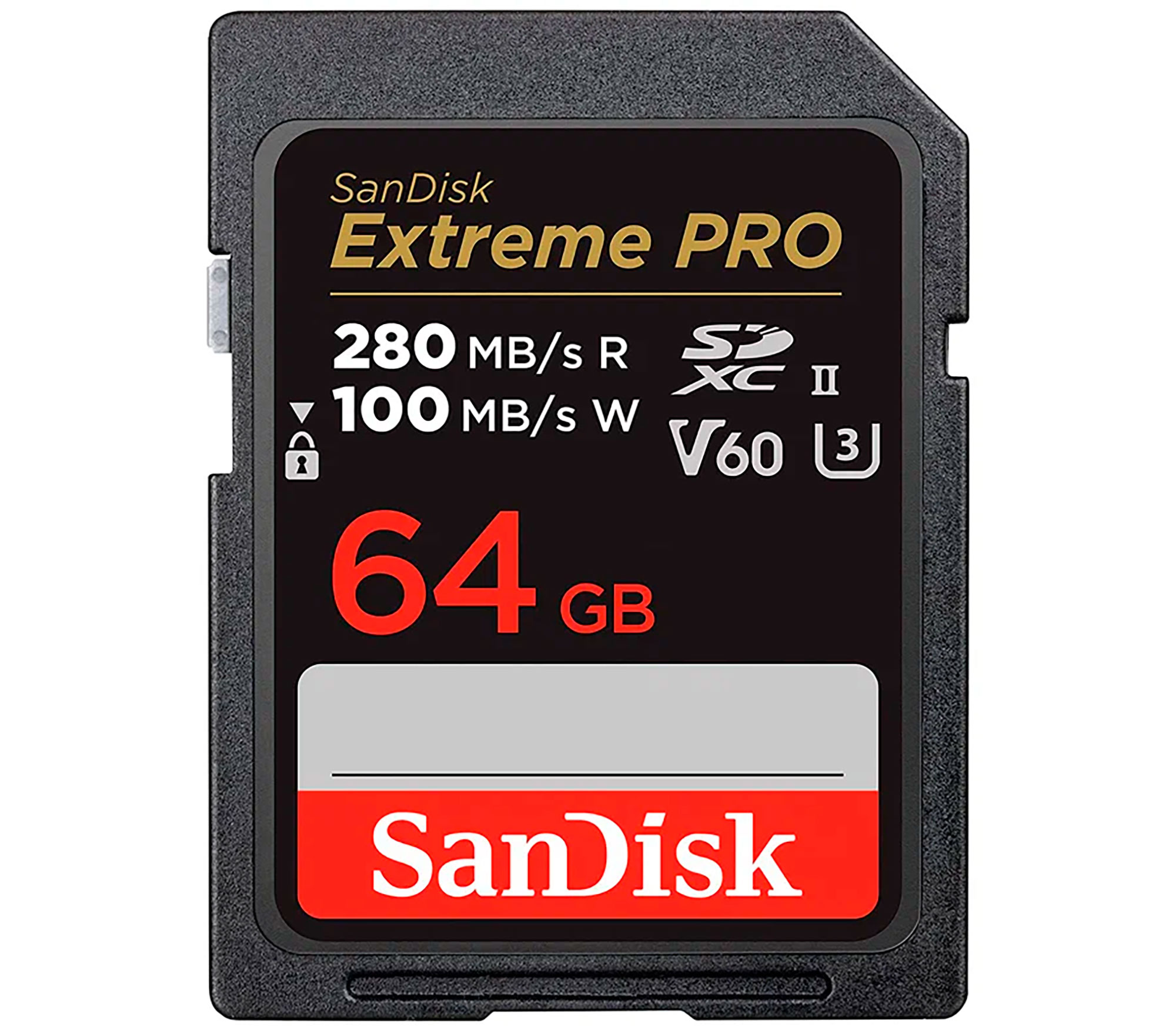 Карта памяти SanDisk SDXC 64GB Extreme PRO UHS-II V60 280/100MB/s