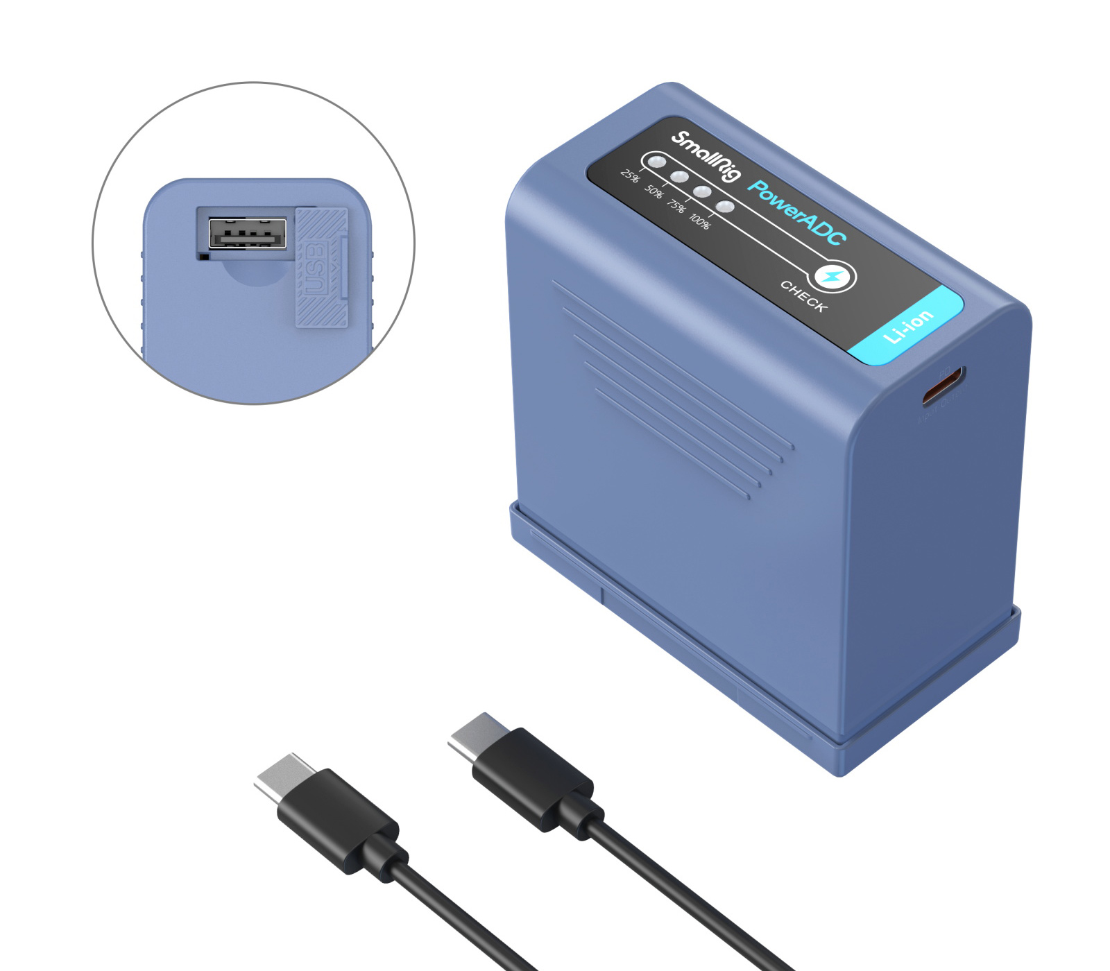 Аккумулятор SmallRig NP-F970, 10500 мАч, USB-C зарядка (4267)