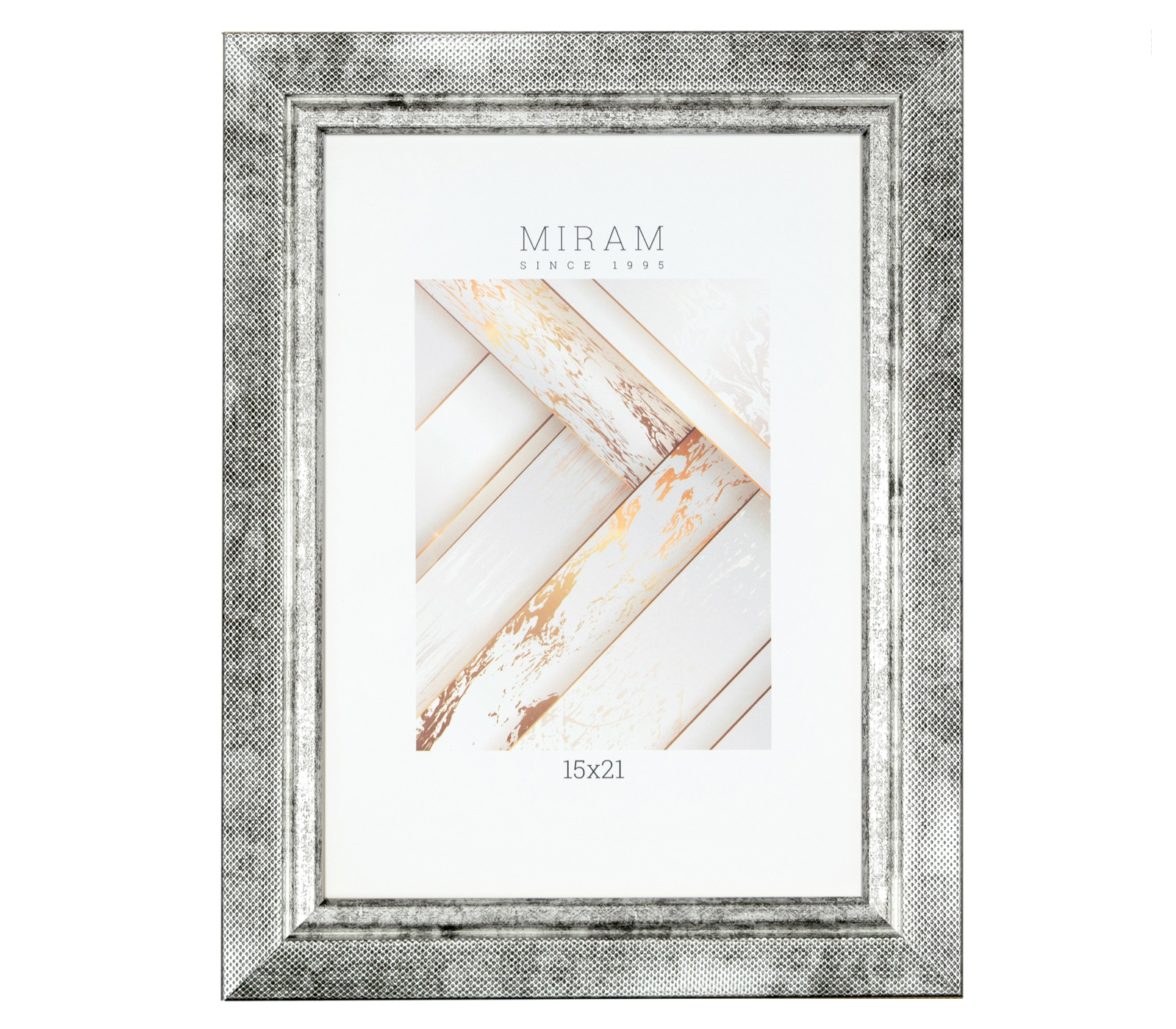 Фоторамка Мирам 15х21 см, серебристая (646228-6)
