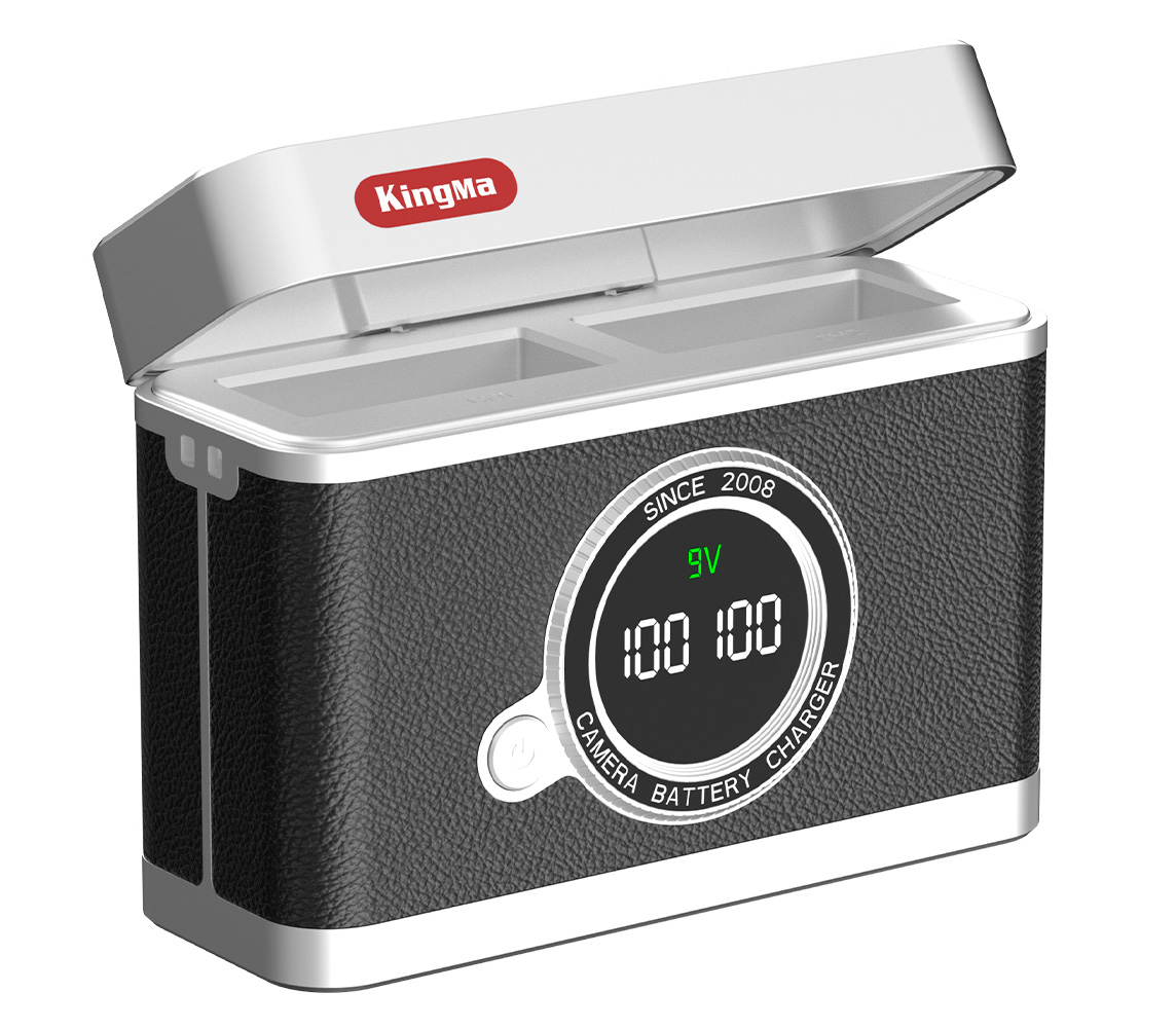 Зарядный кейс Kingma BM070-W126 для 2х Fujifilm NP-W126, черный (уцененный)