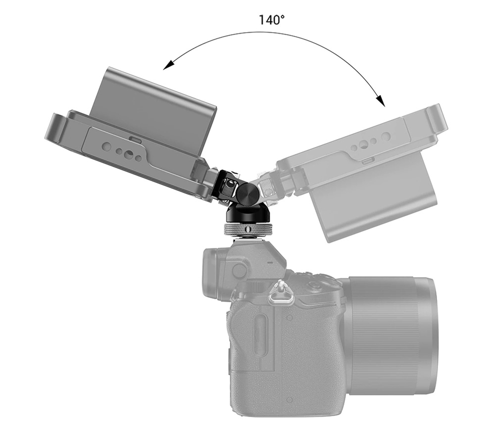 Держатель монитора SmallRig BSE2346B наклонно-поворотный, до 1.2 кг, в башмак