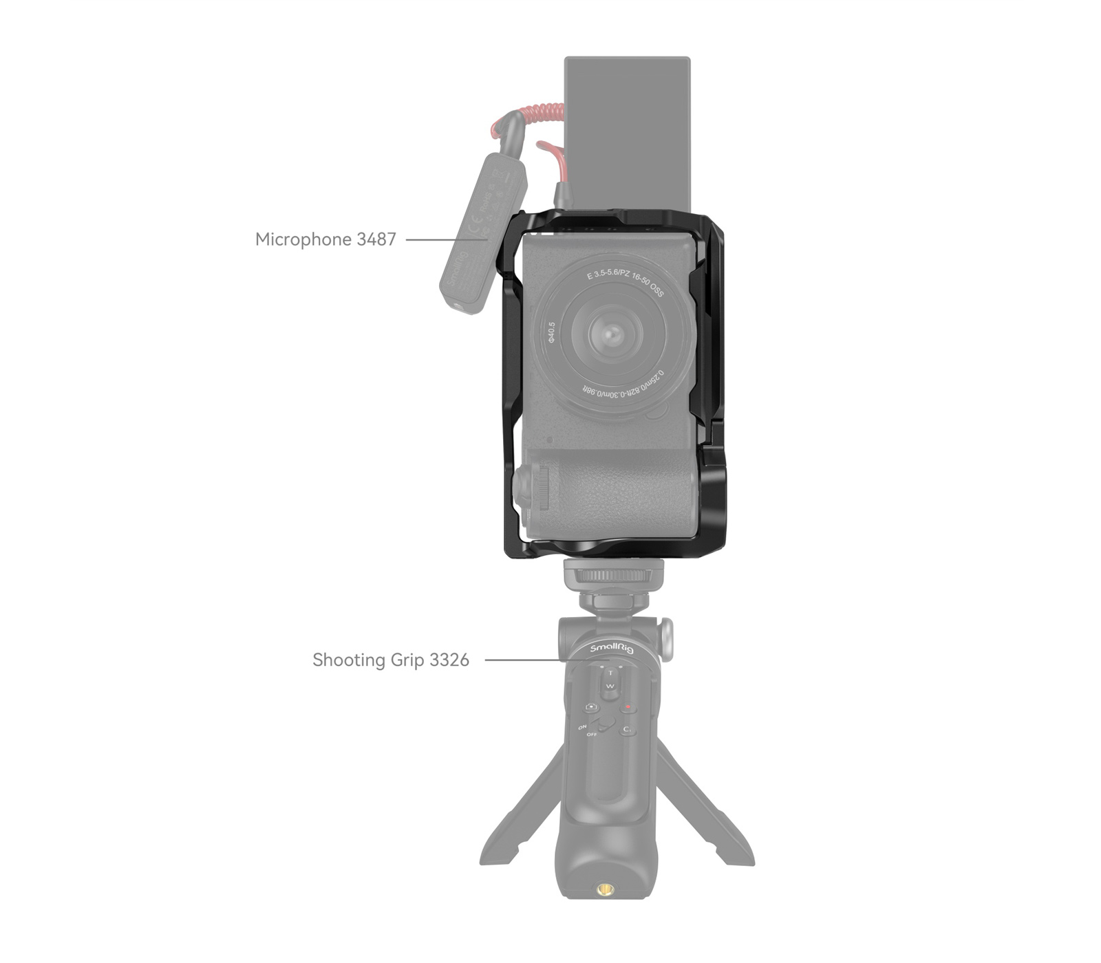 Комплект SmallRig 4336 клетка и и фиксатор кабеля для Sony A6700