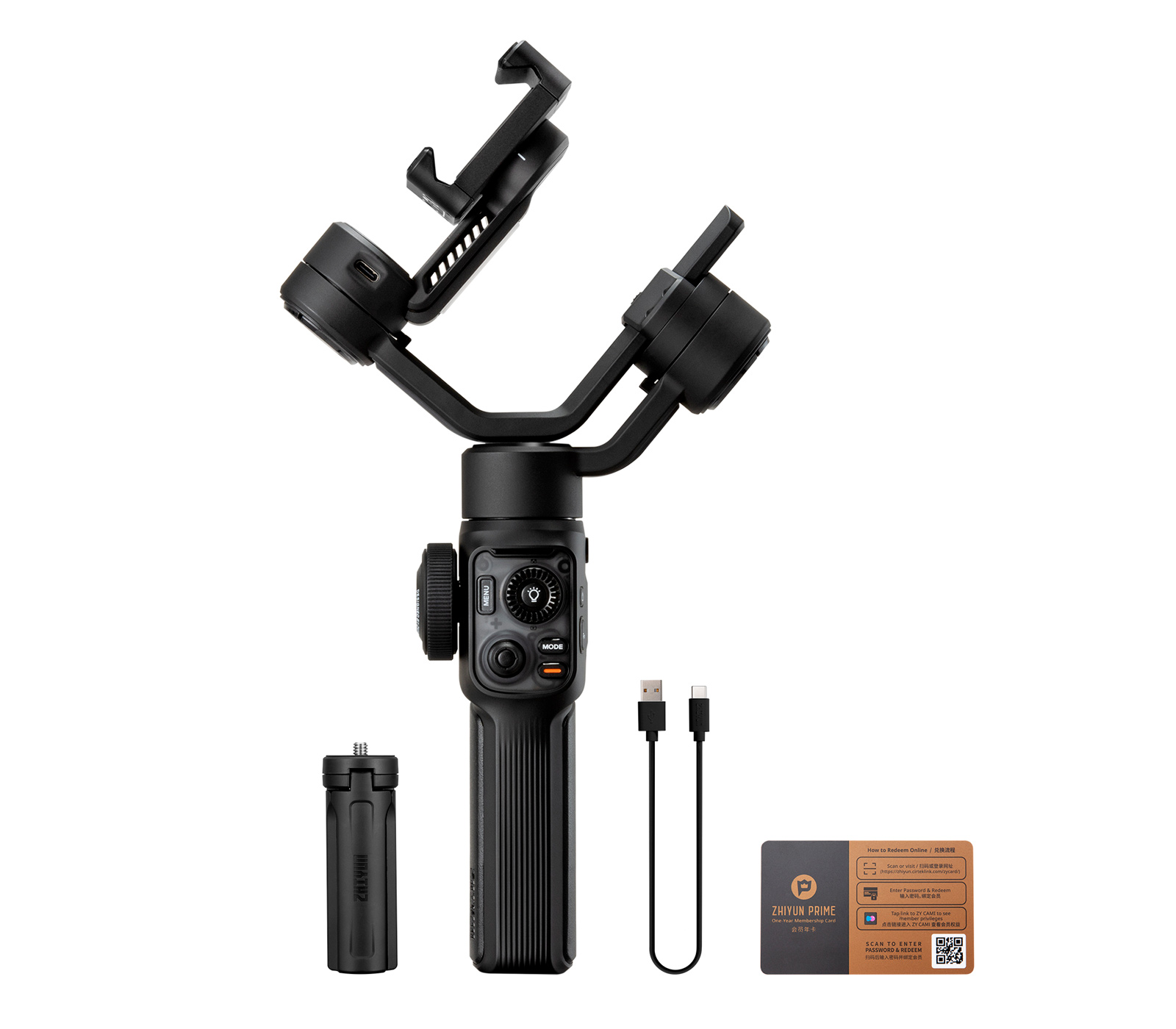 Стабилизатор Zhiyun Smooth 5S AI, для смартфонов, черный