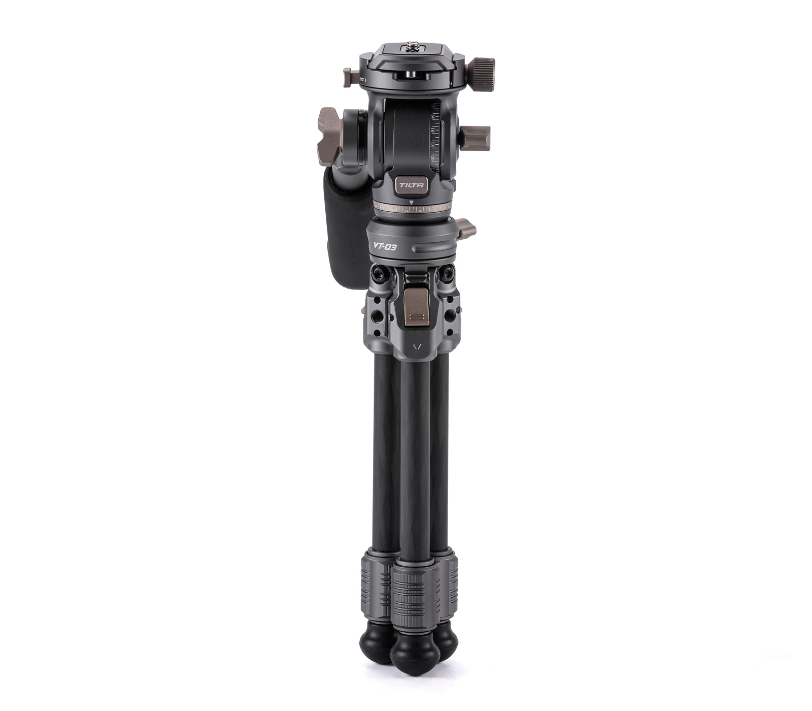 Штатив Tilta VT03, 1-Stage Carbon Fiber Travel Tripod, с видеоголовой, до 3 кг, серый