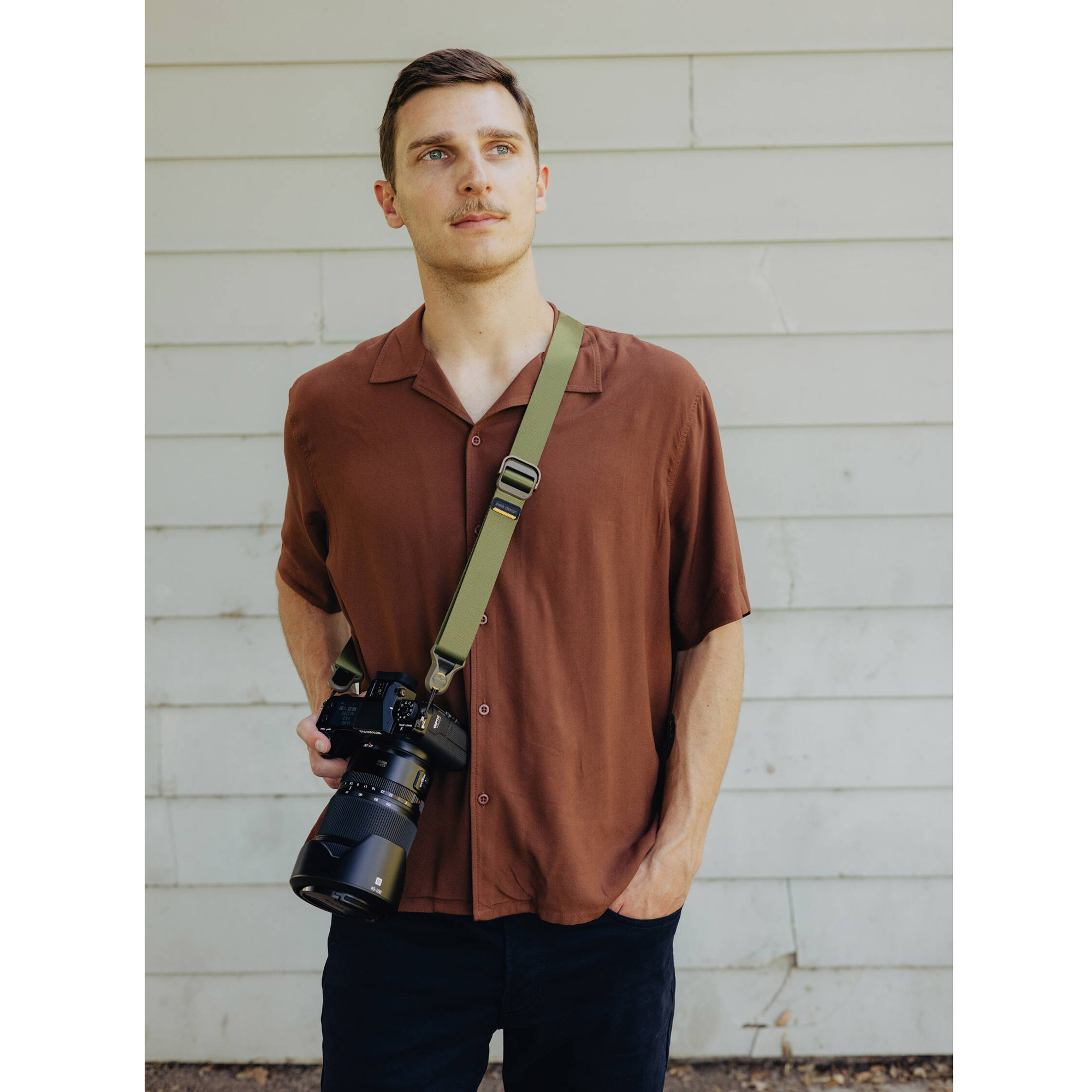 Ремень Peak Design Camera Strap Slide Lite Kelp, оливковый
