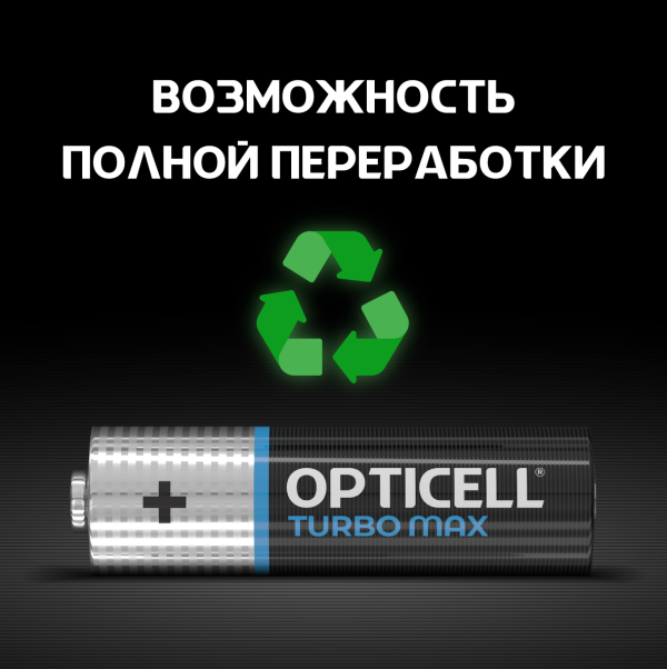 Батарейки Opticell AAA Turbo Max, 4 шт.
