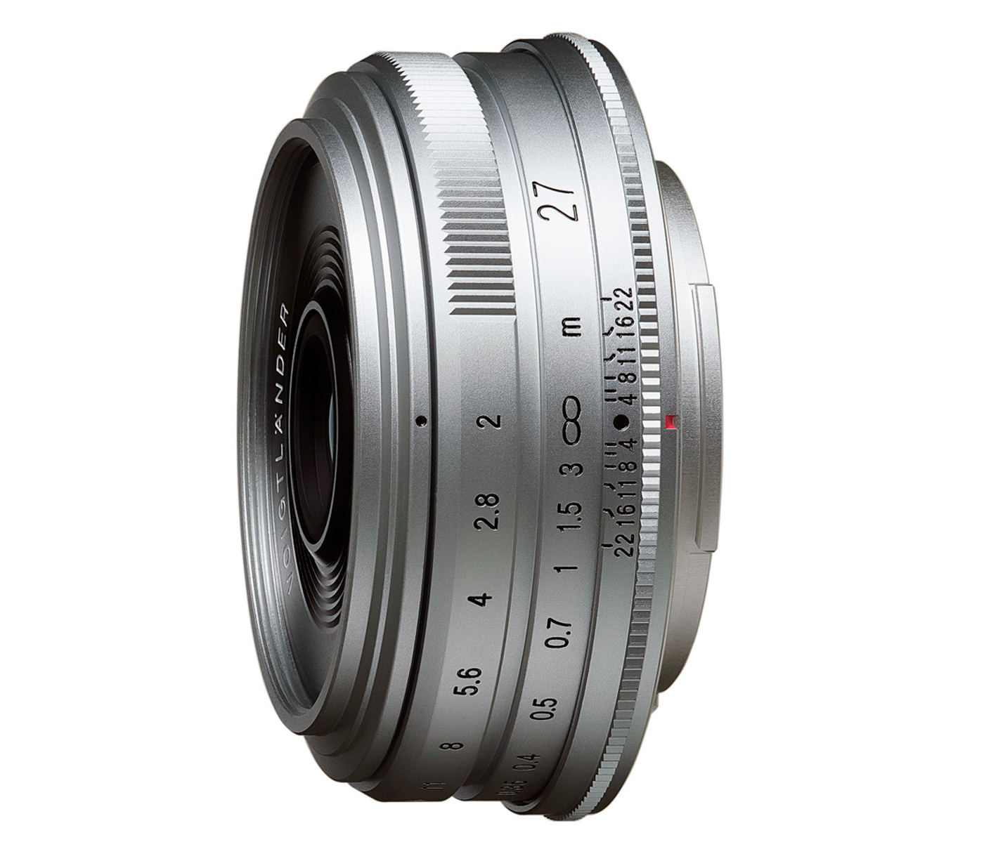 Объектив Voigtlander Ultron 27mm f/2 Fujifilm X, серебристый