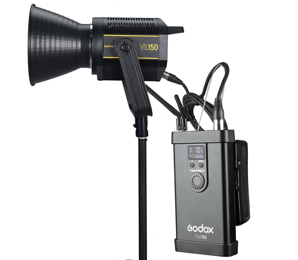Осветитель Godox VL150, 150 Вт, 5600К, светодиодный, без пульта