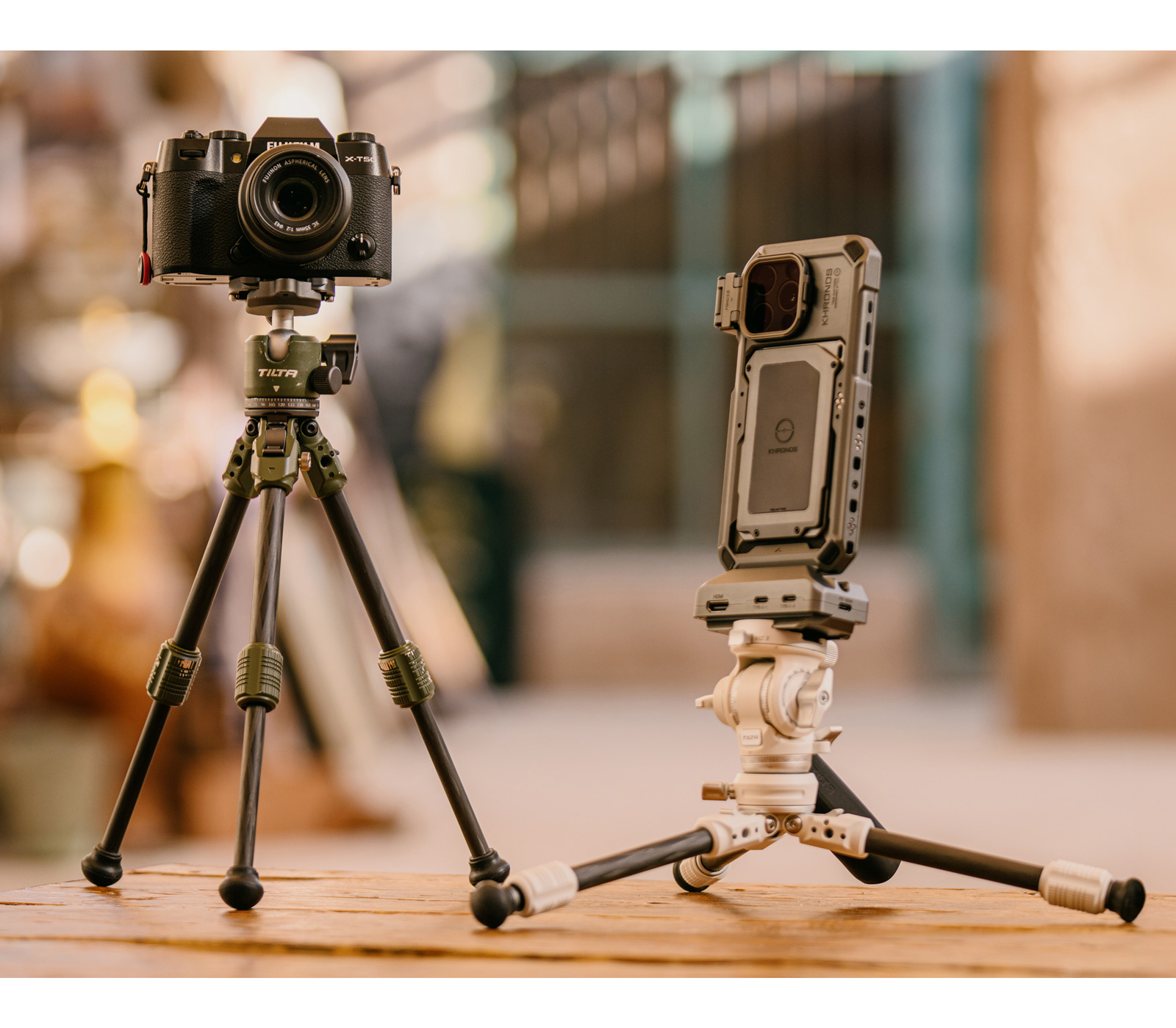 Настольный штатив Tilta 1-Stage Carbon Fiber Tripod, до 3 кг, серый