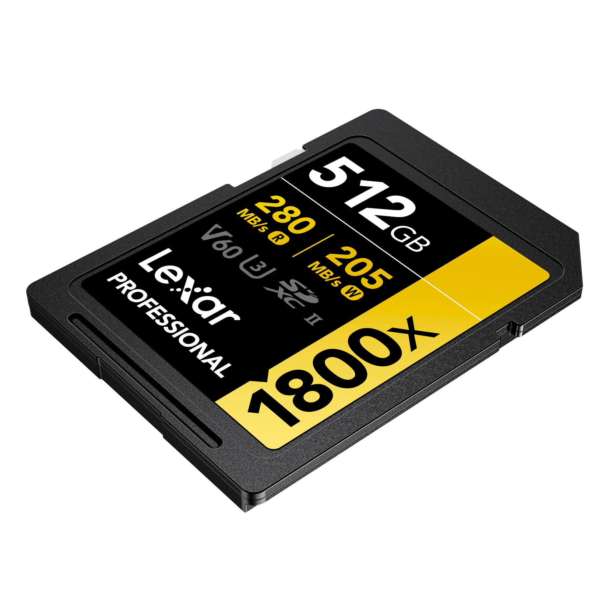 Карта памяти Lexar SDXC 512GB Professional 1800x UHS-II U3 V60 (280/205 MB/s)