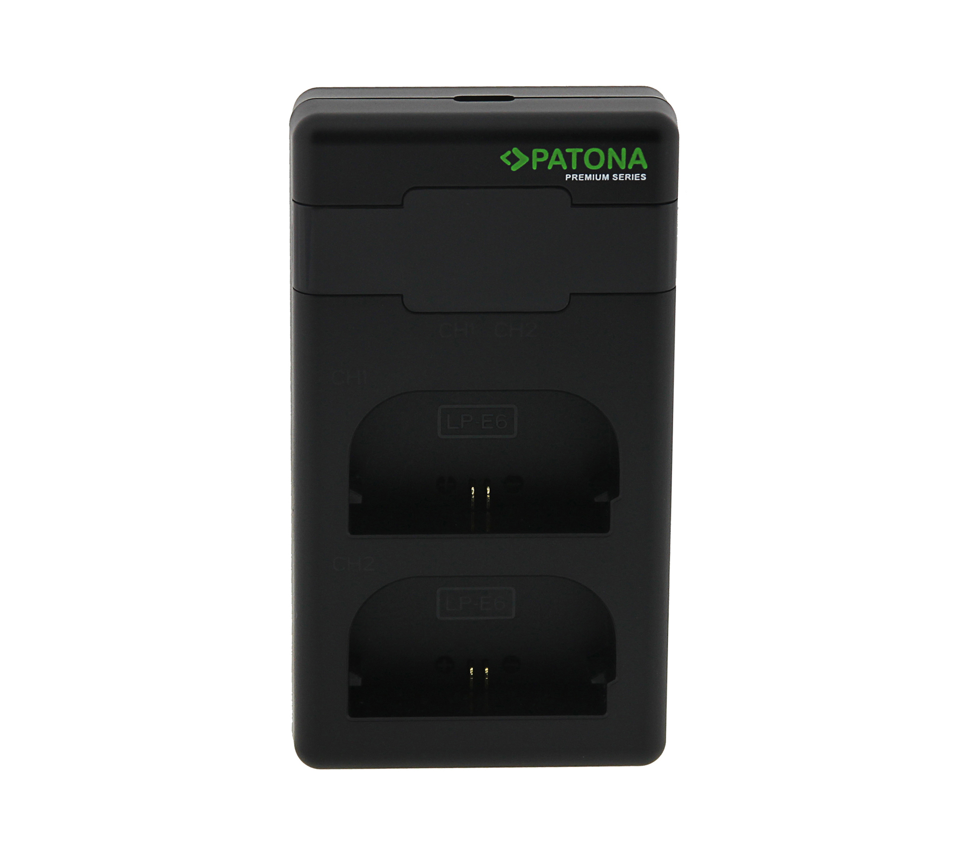 Зарядное устройство Patona 161924 Premium, USB, для 2х Canon LP-E6, дисплей
