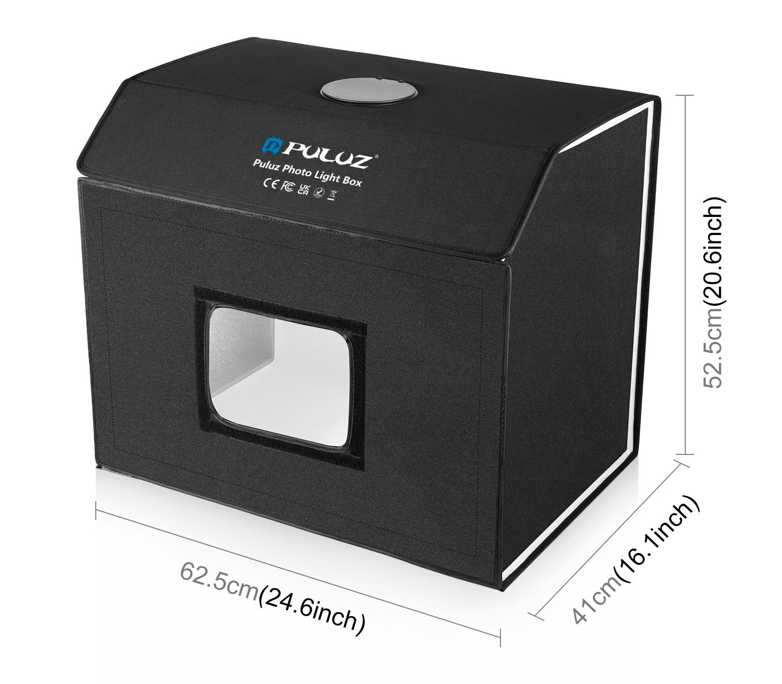 Фотобокс Puluz PU5064EU, 60 х 50 х 40 см, складной, с подсветкой и 4 фонами (уцененный)