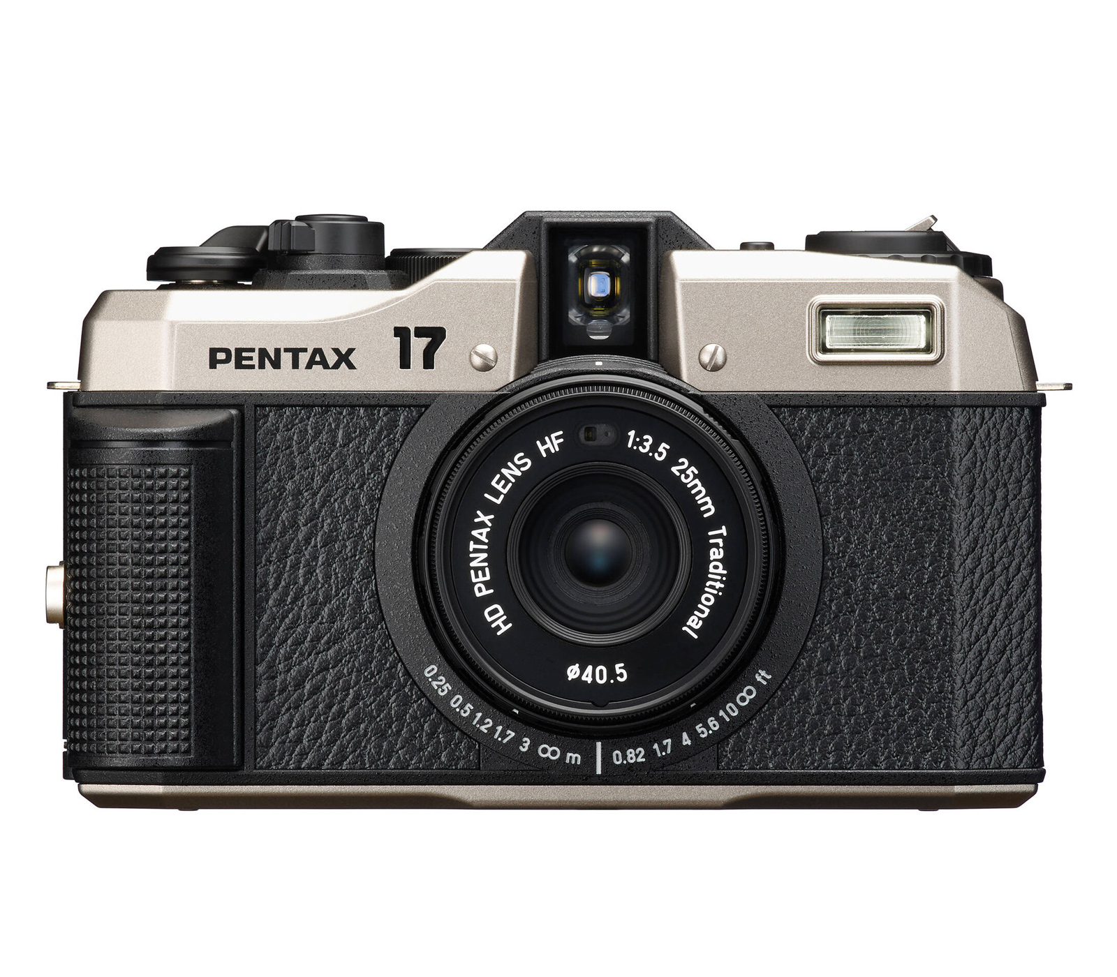 Компактный фотоаппарат Pentax 17, темное серебро