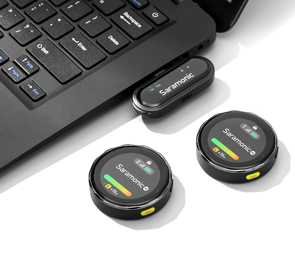 Беспроводная система Saramonic BlinkMe U2, TX+TX+RXUC+RXDi, 2.4 ГГц, Lightning, USB-C