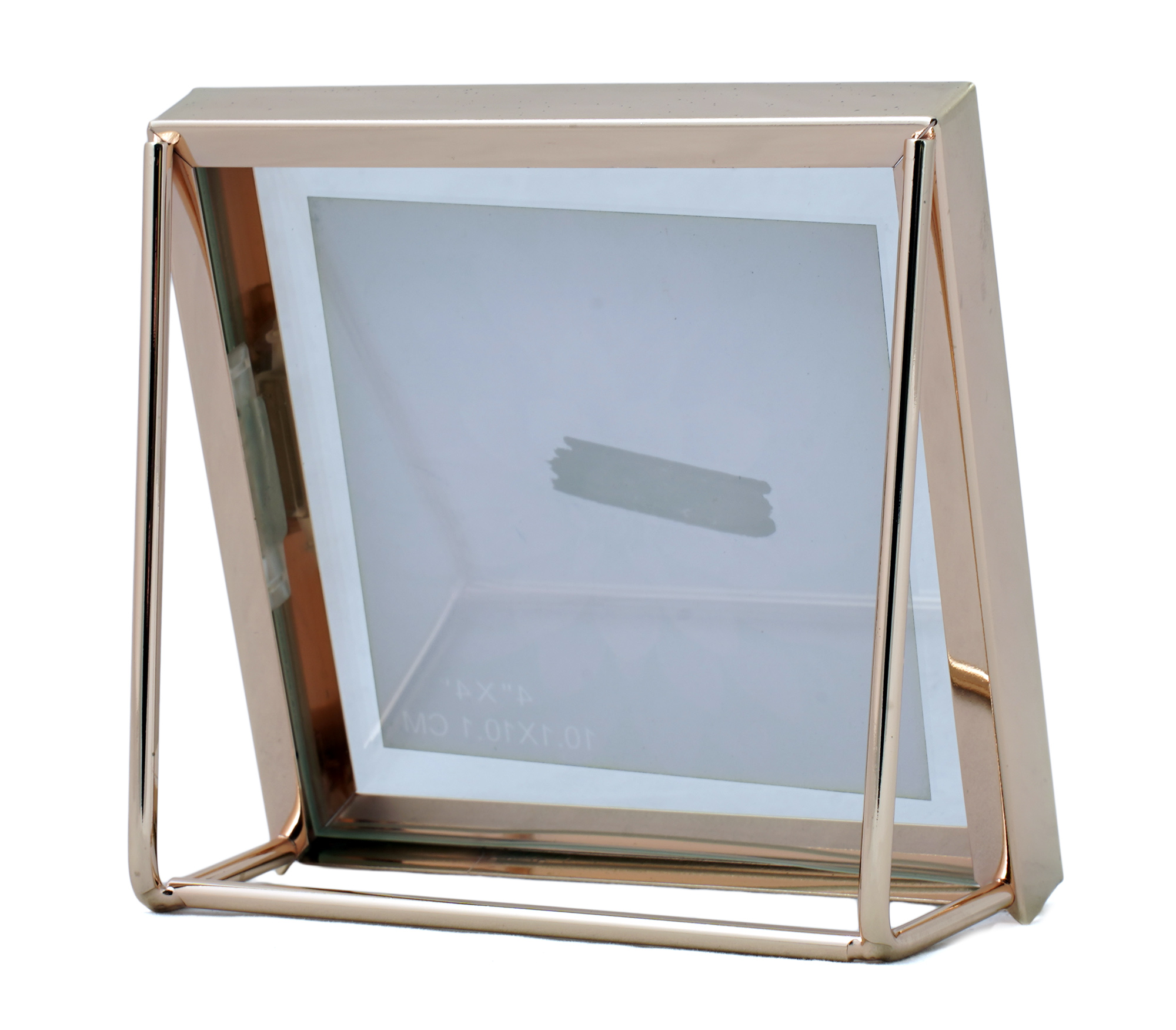 Фоторамка Fotografia 10x10 см, металл и стекло, золотая (FFM-5400G)