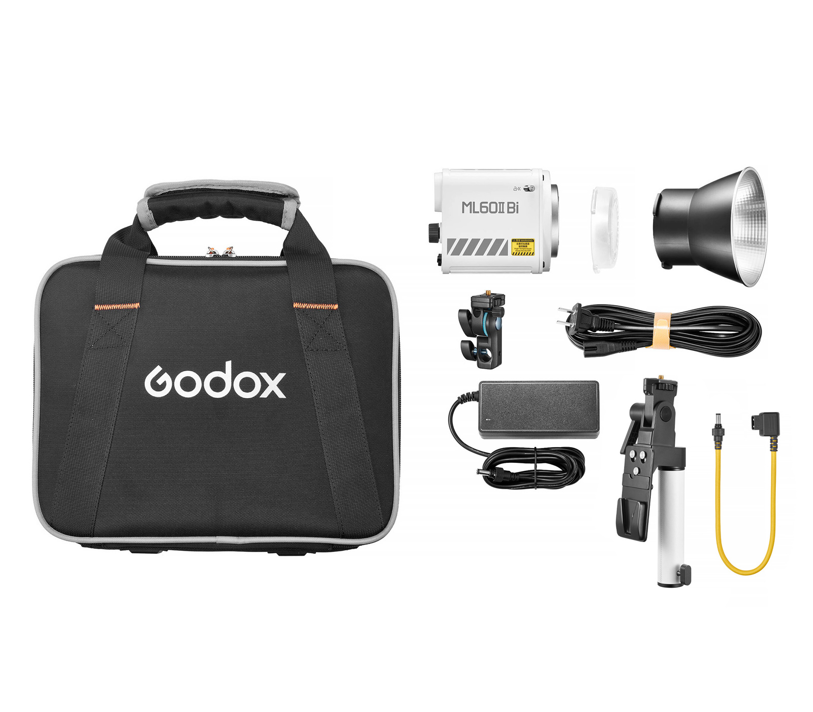 Осветитель Godox ML60II Bi Kit2, с ручкой AK-B02, 2800-6500K, 70 Вт
