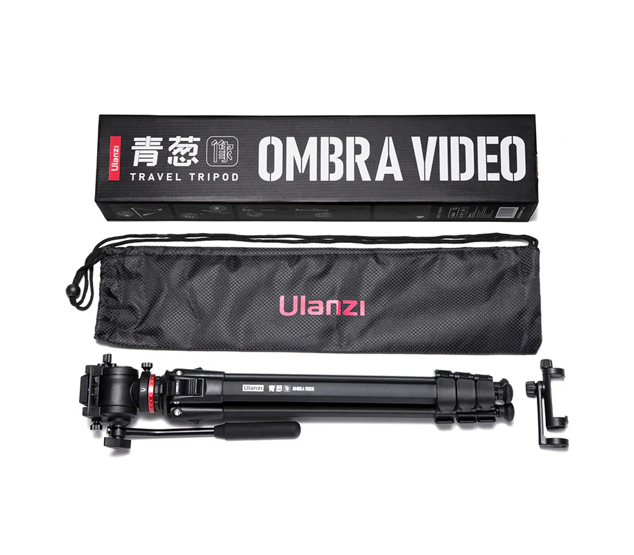 Штатив Ulanzi OMBRA Video Travel Tripod, с видеоголовой