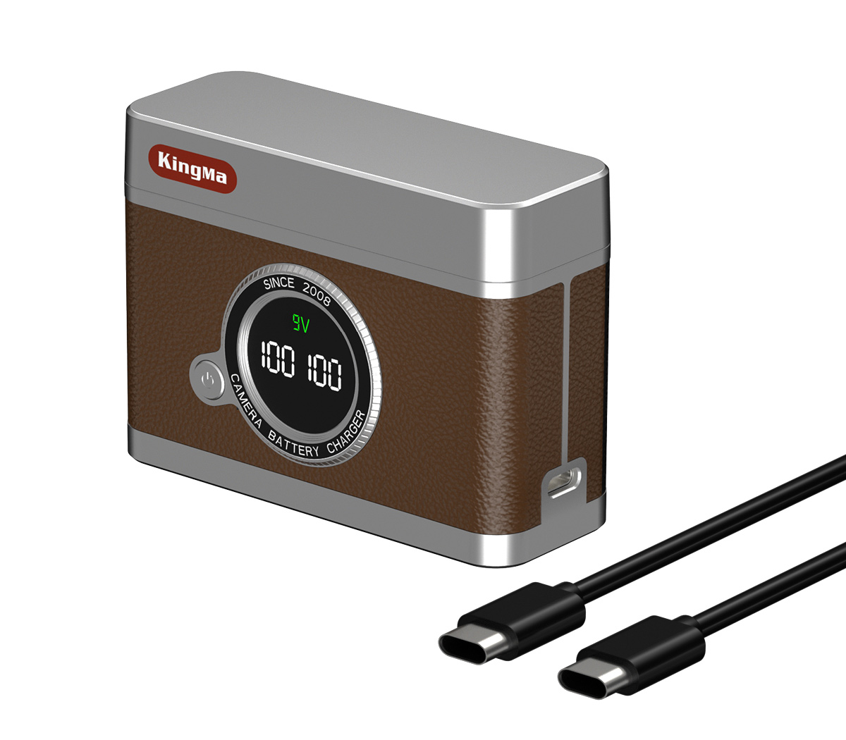 Зарядный кейс Kingma BM070-FW50 для 2х Sony NP-FW50, коричневый