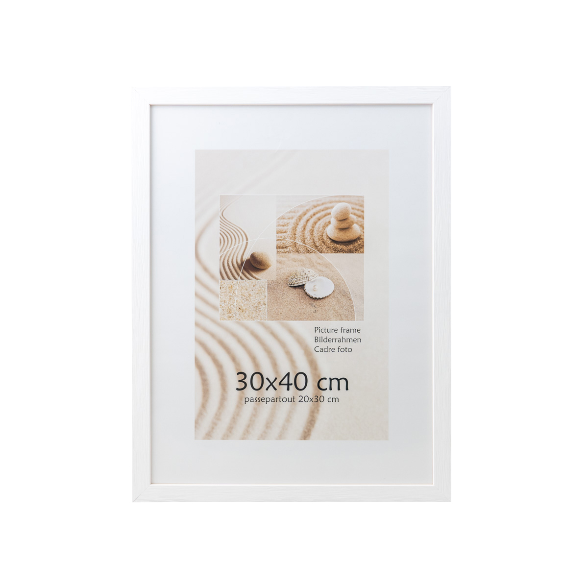 Фоторамка INNOVA 323-400, белая, деревянная, 30x40 см