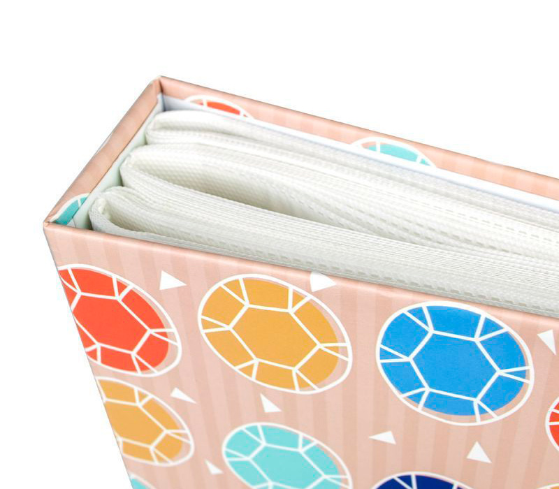 Фотоальбом Мирам 10x15 см 200 фото, алмазы, бежевый