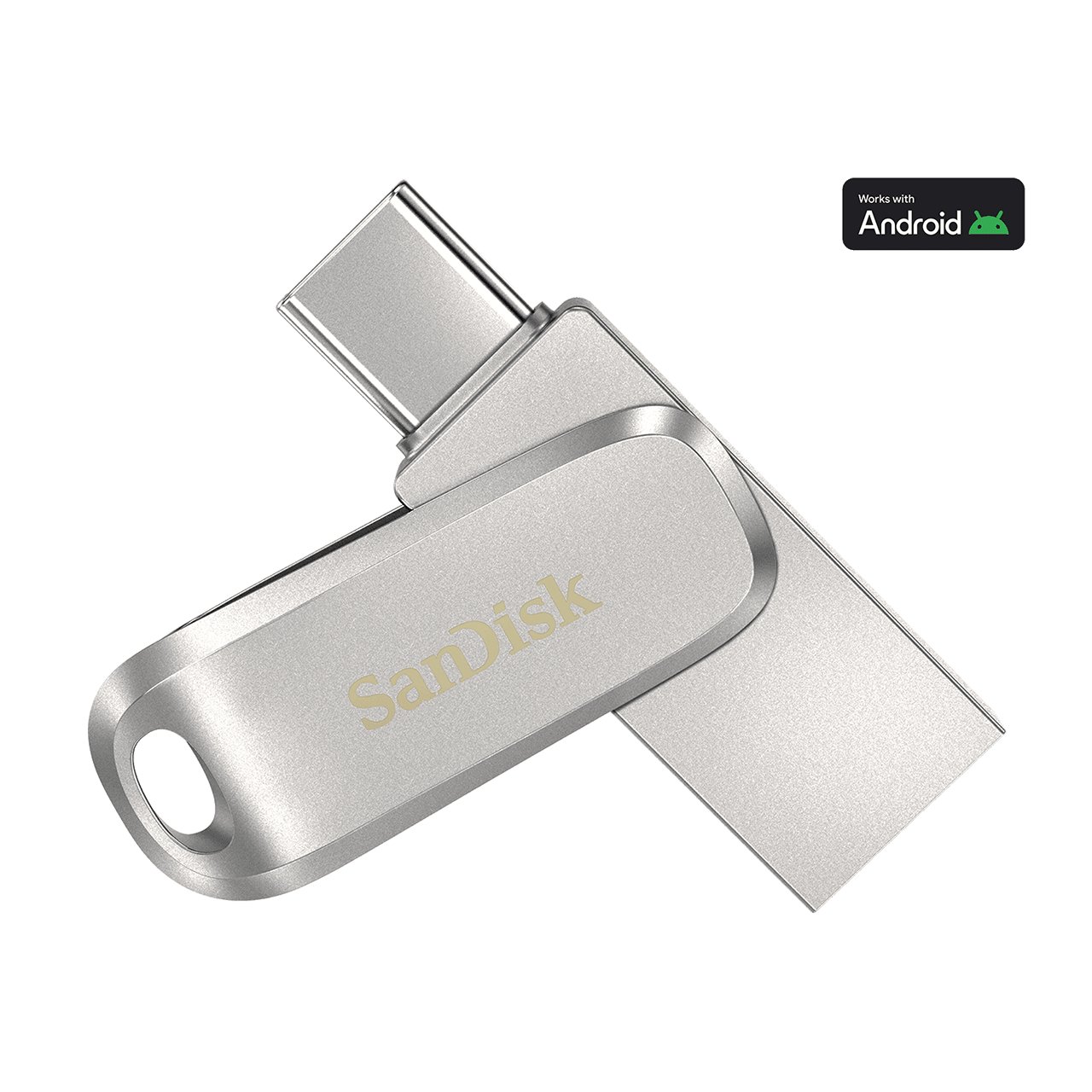 Накопитель SanDisk USB3.1 1TB Ultra Dual Drive Luxe, USB-A + USB-C (уцененный)