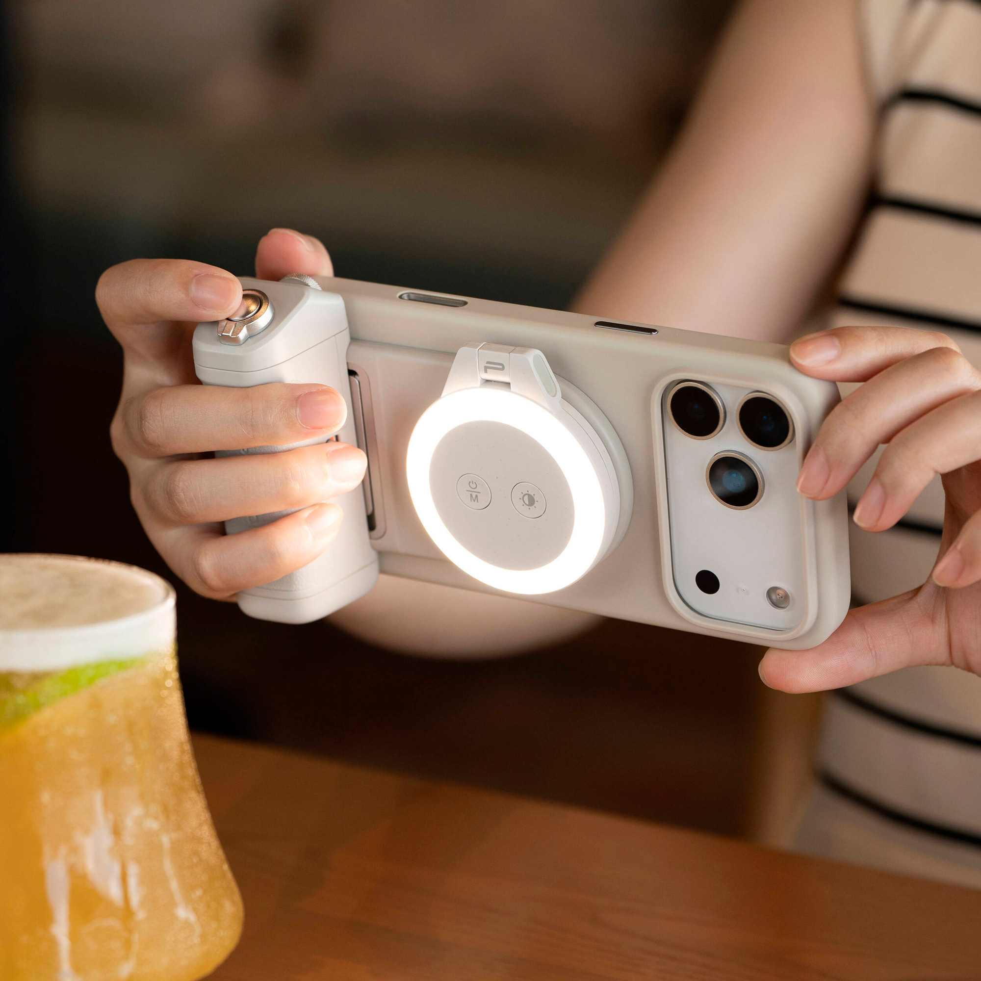 Рукоятка для смартфона PGYTECH MagCam 2 Phone Grip Mint Green, MagSafe