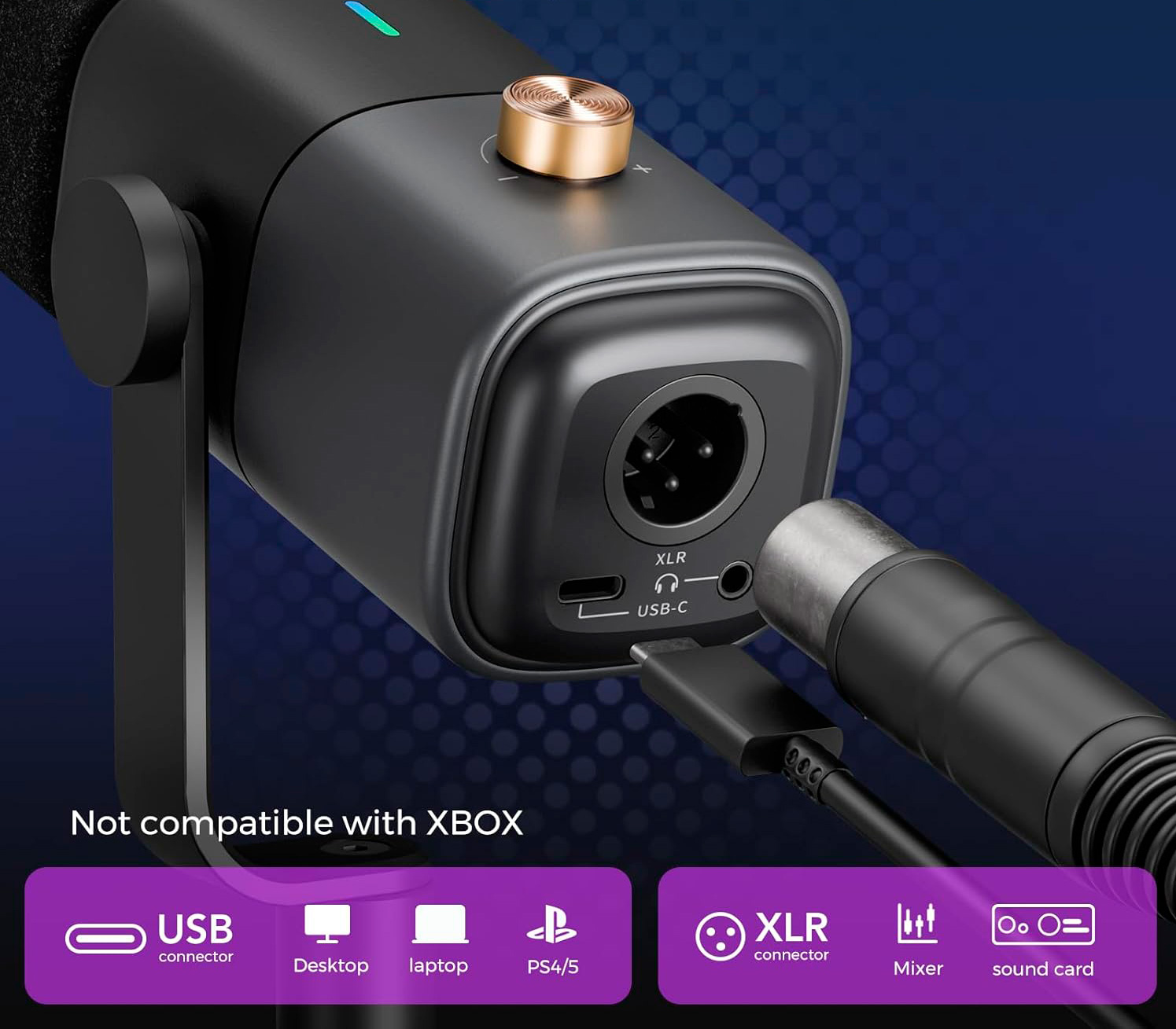 Микрофон Nearity NearStream AM15X, настольный, USB-C / XLR