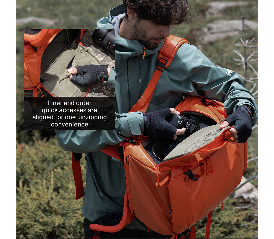 Рюкзак PGYTECH OnePro Flex 40L + Camera Insert M, цвет Space Black