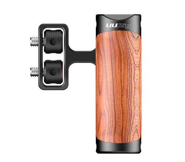 Ручка Ulanzi UURig R075, Universal Wooden Side, боковая, деревянная, на 2 винта 1/4"