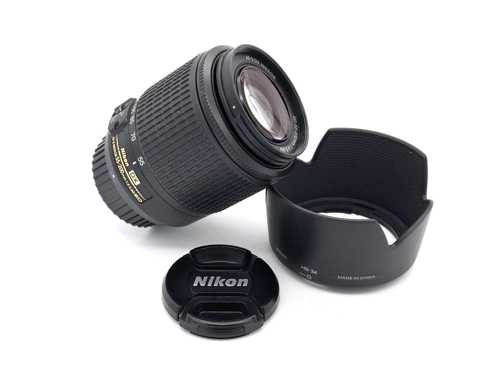 Объектив Nikon AF-S 55-200mm f/4-5.6G ED DX (состояние 5-) (б/у)