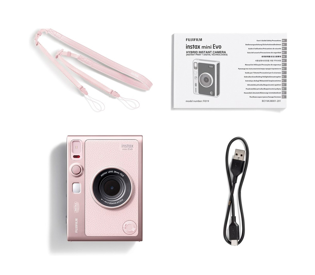 Фотоаппарат моментальной печати Fujifilm Instax MINI EVO, розовый