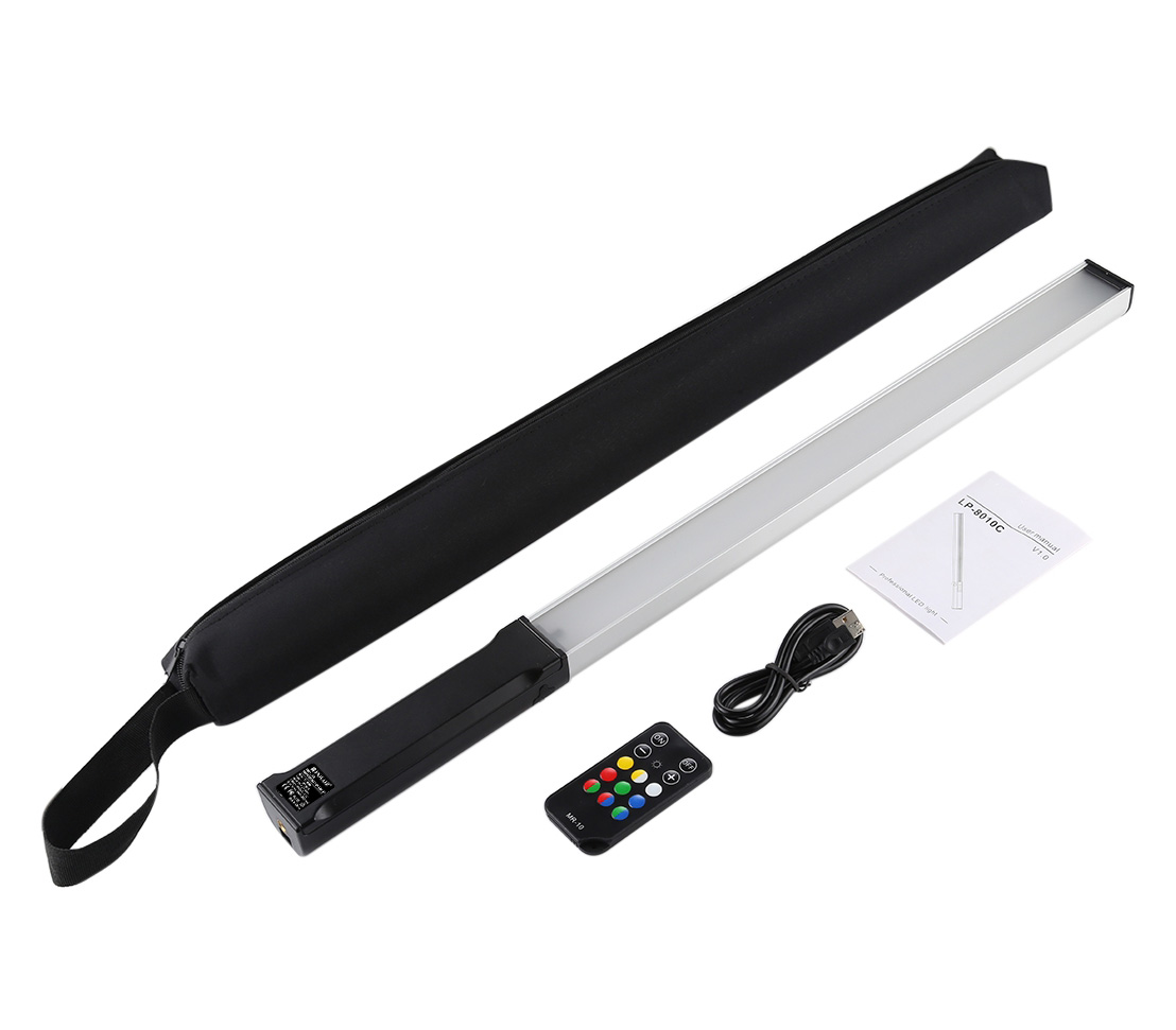 Осветитель Puluz PU460B, 3200-5600К, RGB, 10 Вт, 55 см