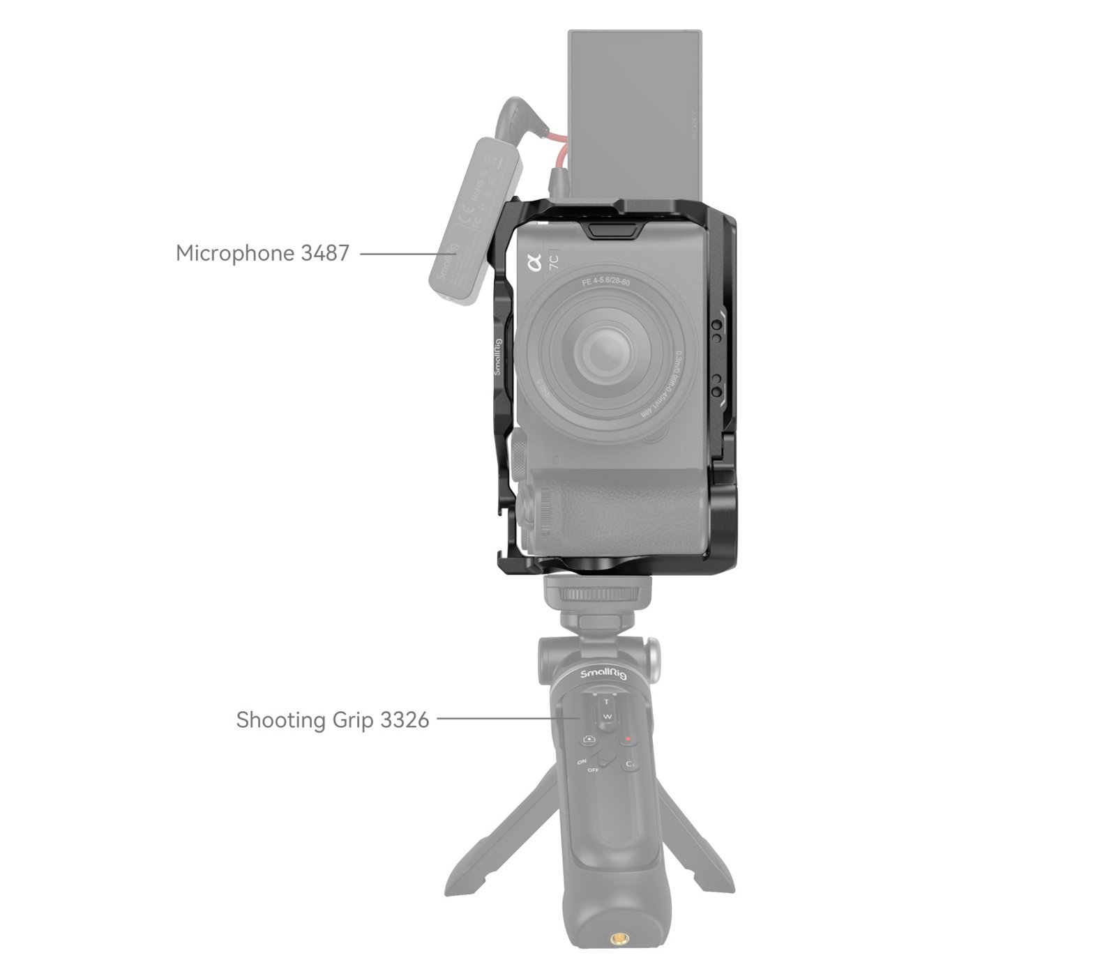 Клетка SmallRig 4422 для Sony 7CR / 7C II + фиксатор HDMI кабеля