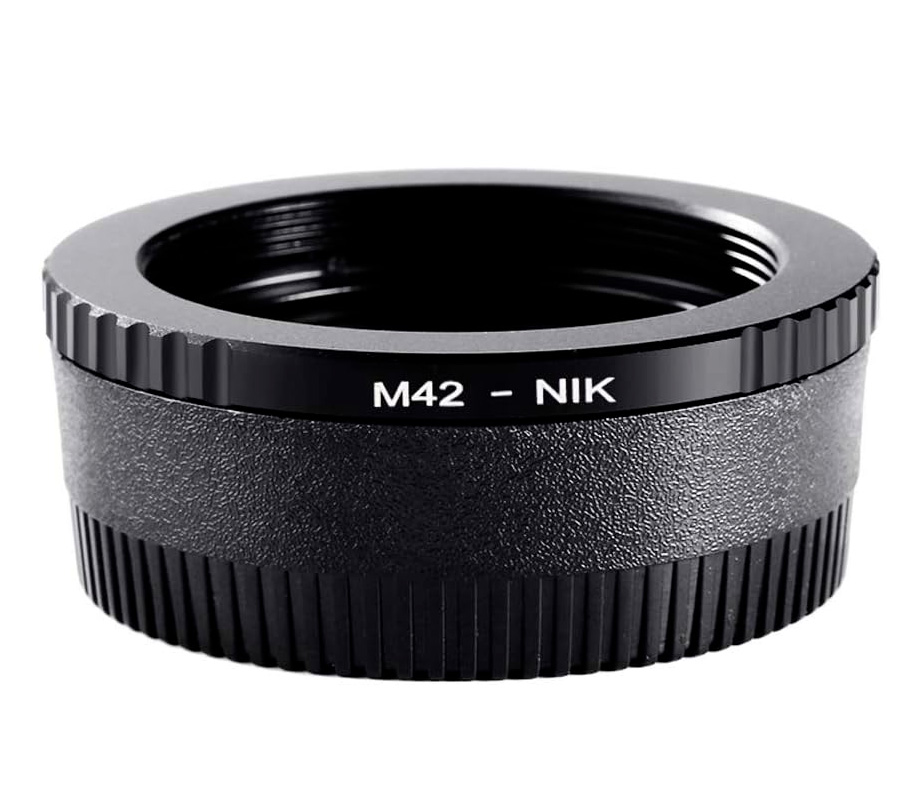 Адаптер K&F Concept M42-NIK, для объективов M42 на камеры Nikon F, с линзой