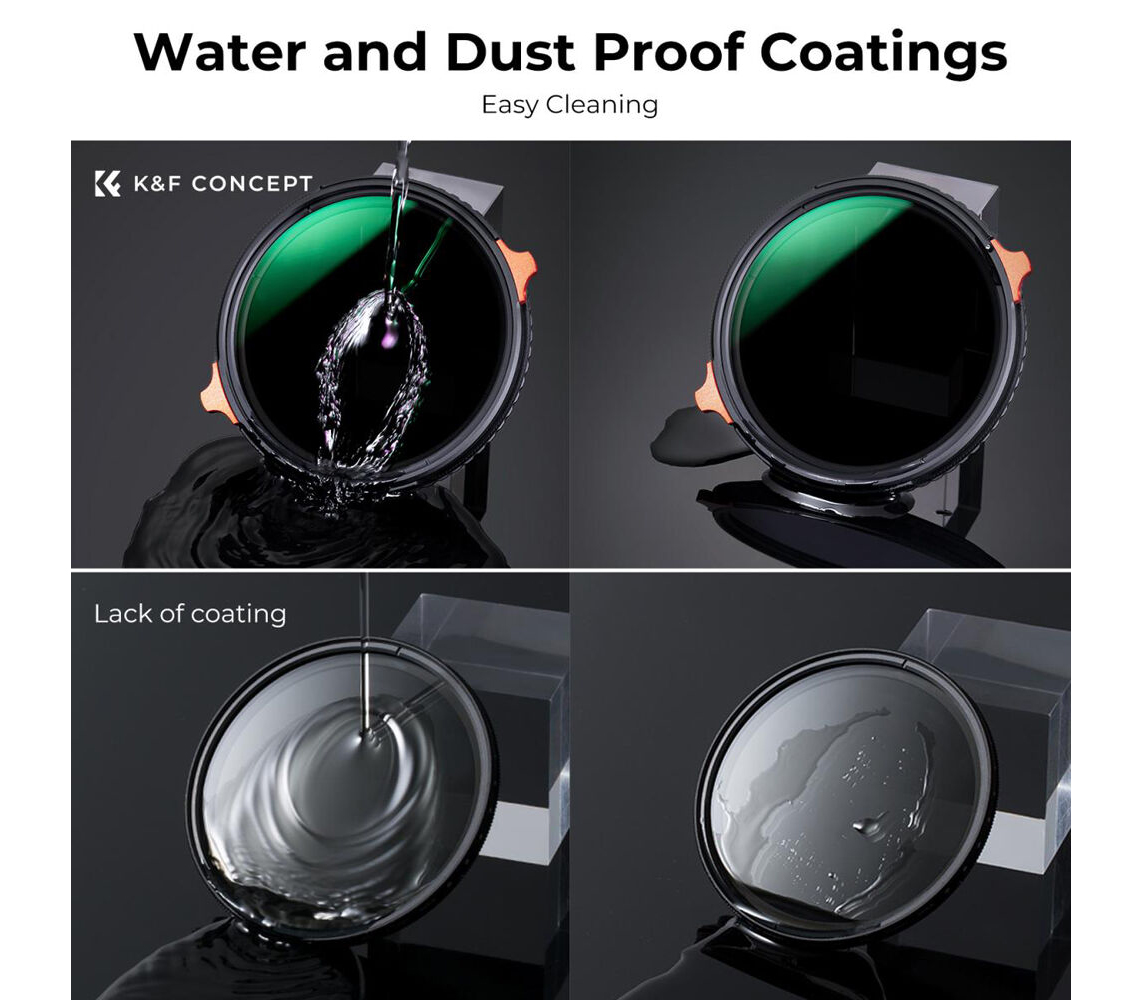 Светофильтр K&F Concept Nano-X ND4-ND64 / CPL, 77 мм