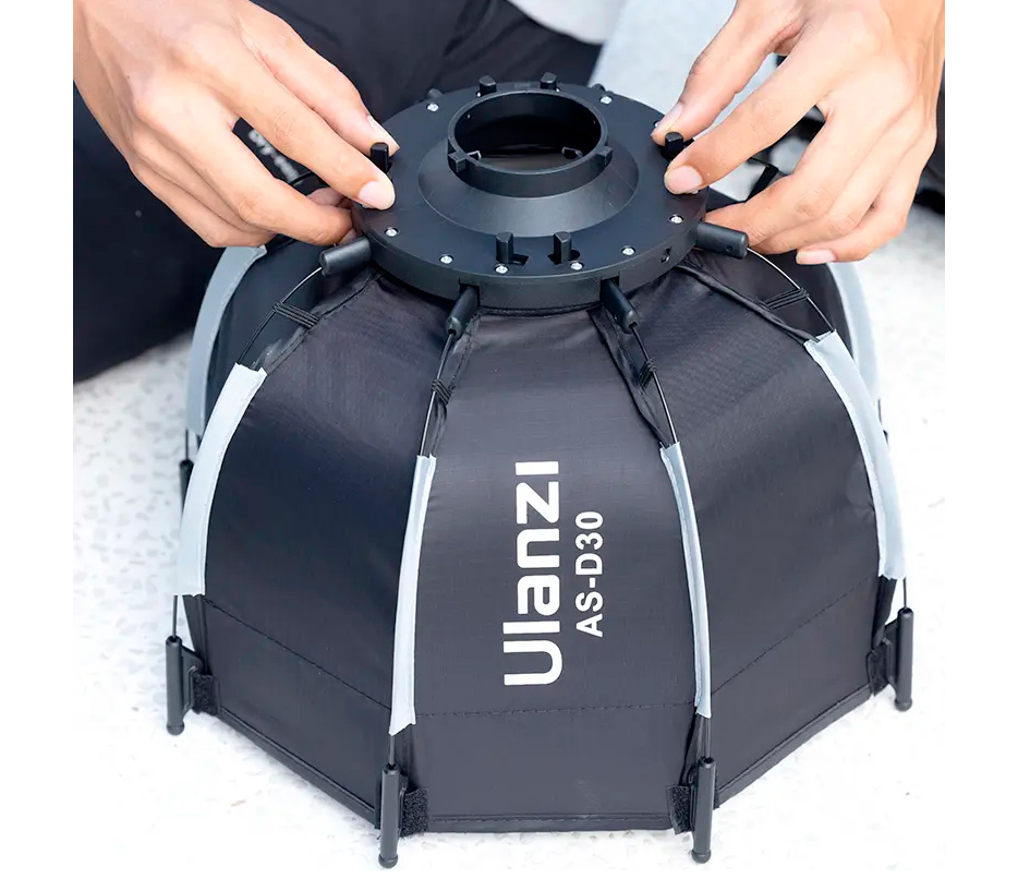 Октабокс Ulanzi AS-D30 Mini Soft Box, быстрораскладной, 30 см, mini Bowens