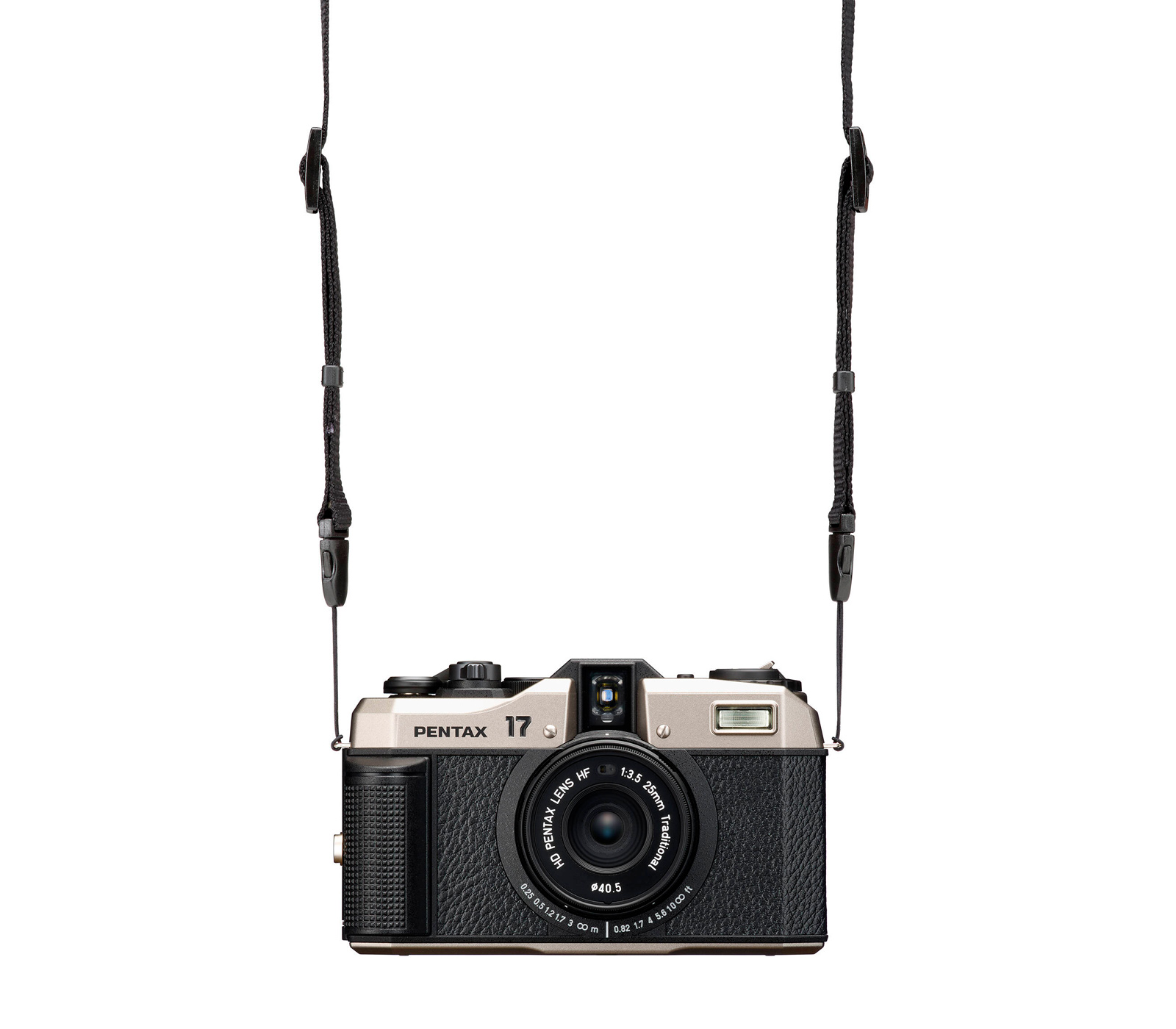 Компактный фотоаппарат Pentax 17, темное серебро