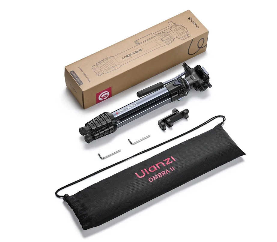 Штатив Ulanzi Ombra Video II XINAG Tripod, c видеоголовой, черный